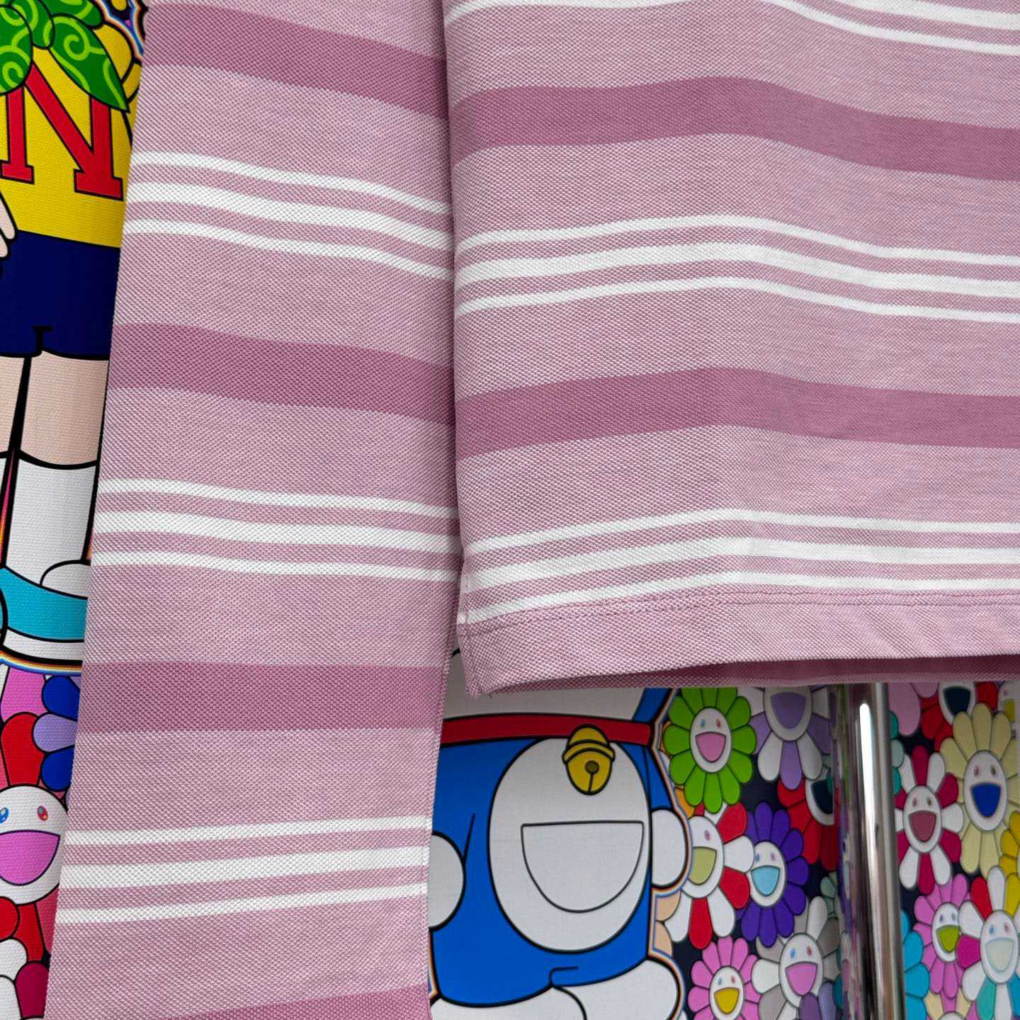 Prada Long-sleeved Striped Piqué Polo Shirt - DopestKickz