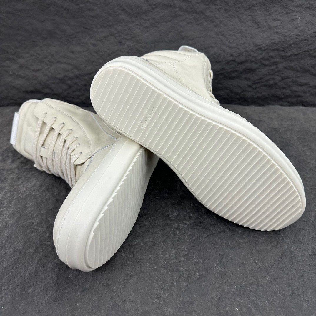 Rick Owens Geobasket High 'Milk' - DopestKickz