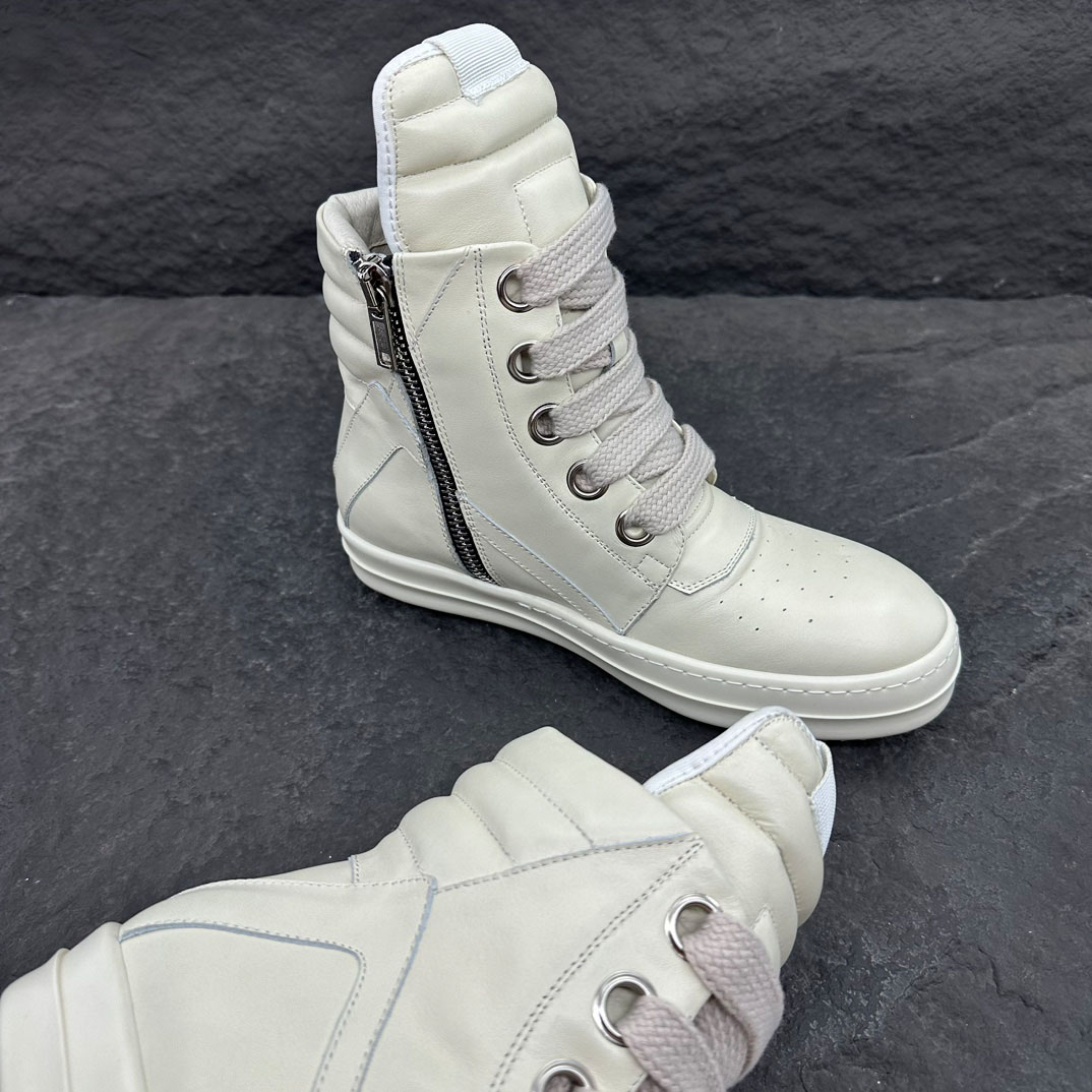 Rick Owens Geobasket High 'Milk' - DopestKickz