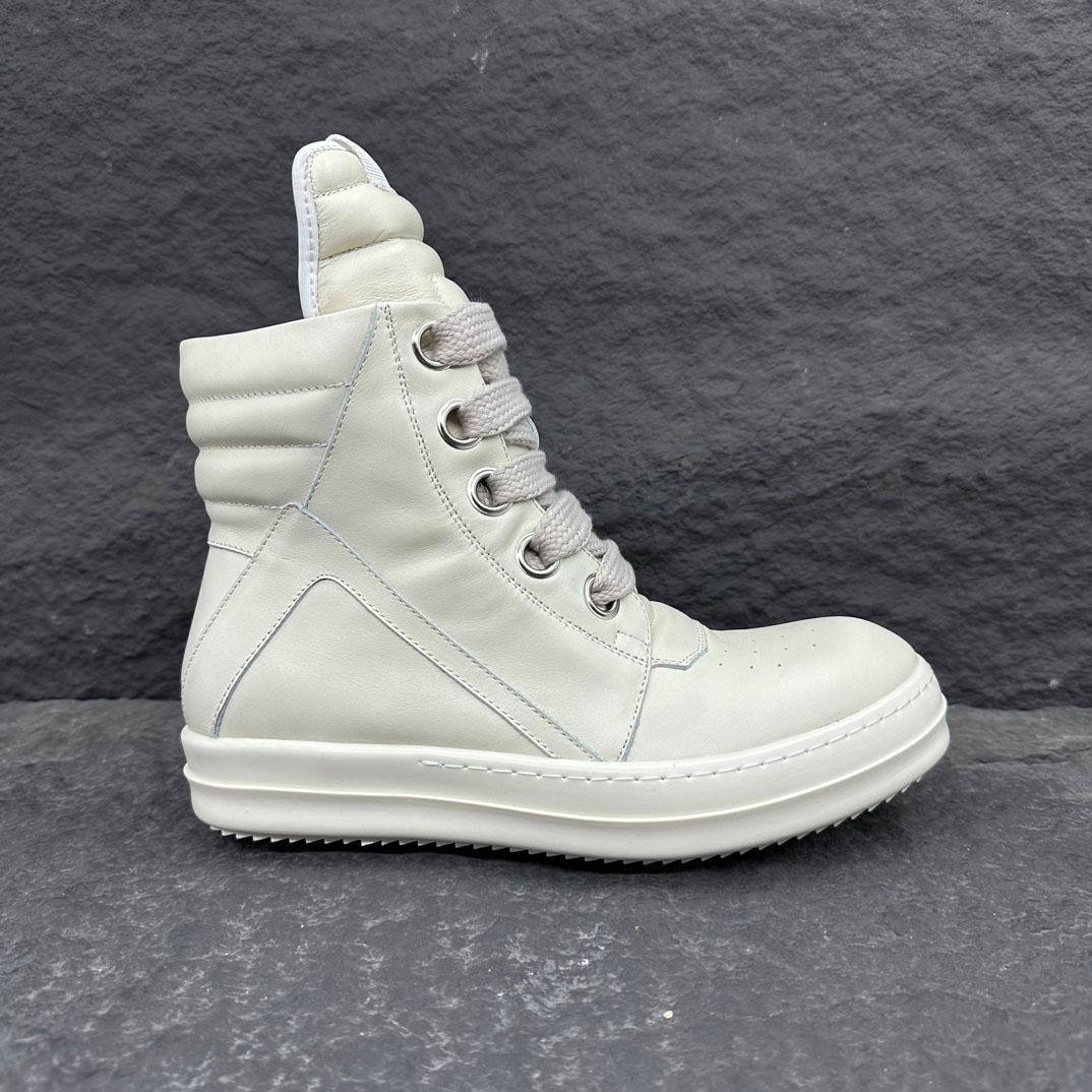 Rick Owens Geobasket High 'Milk' - DopestKickz