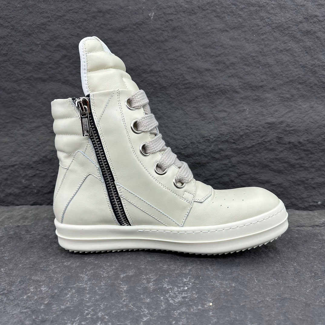 Rick Owens Geobasket High 'Milk' - DopestKickz