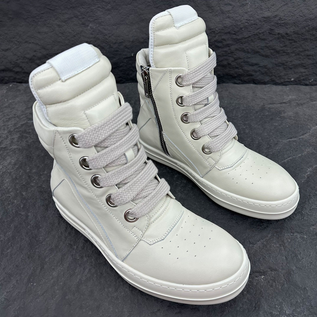 Rick Owens Geobasket High 'Milk' - DopestKickz