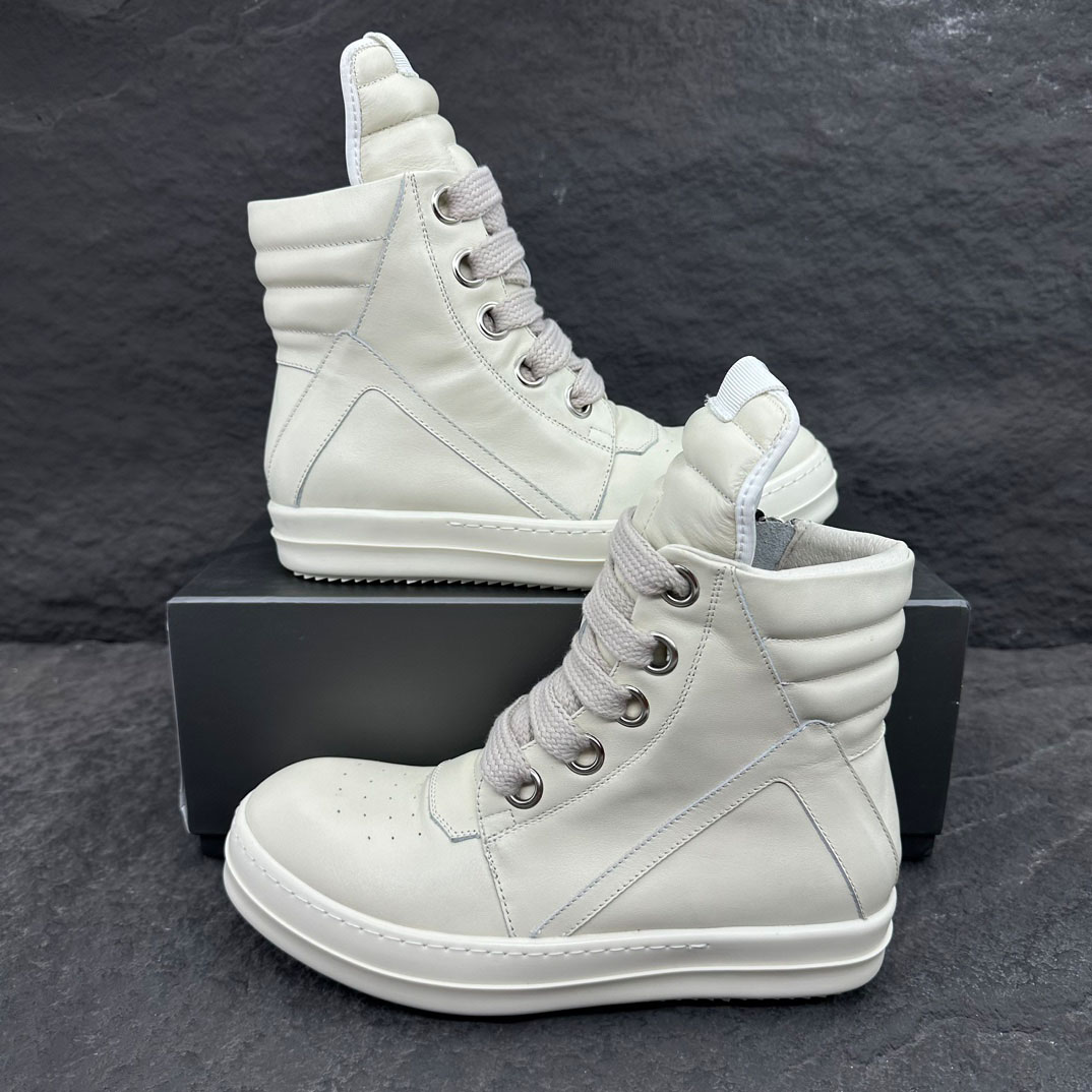 Rick Owens Geobasket High 'Milk' - DopestKickz