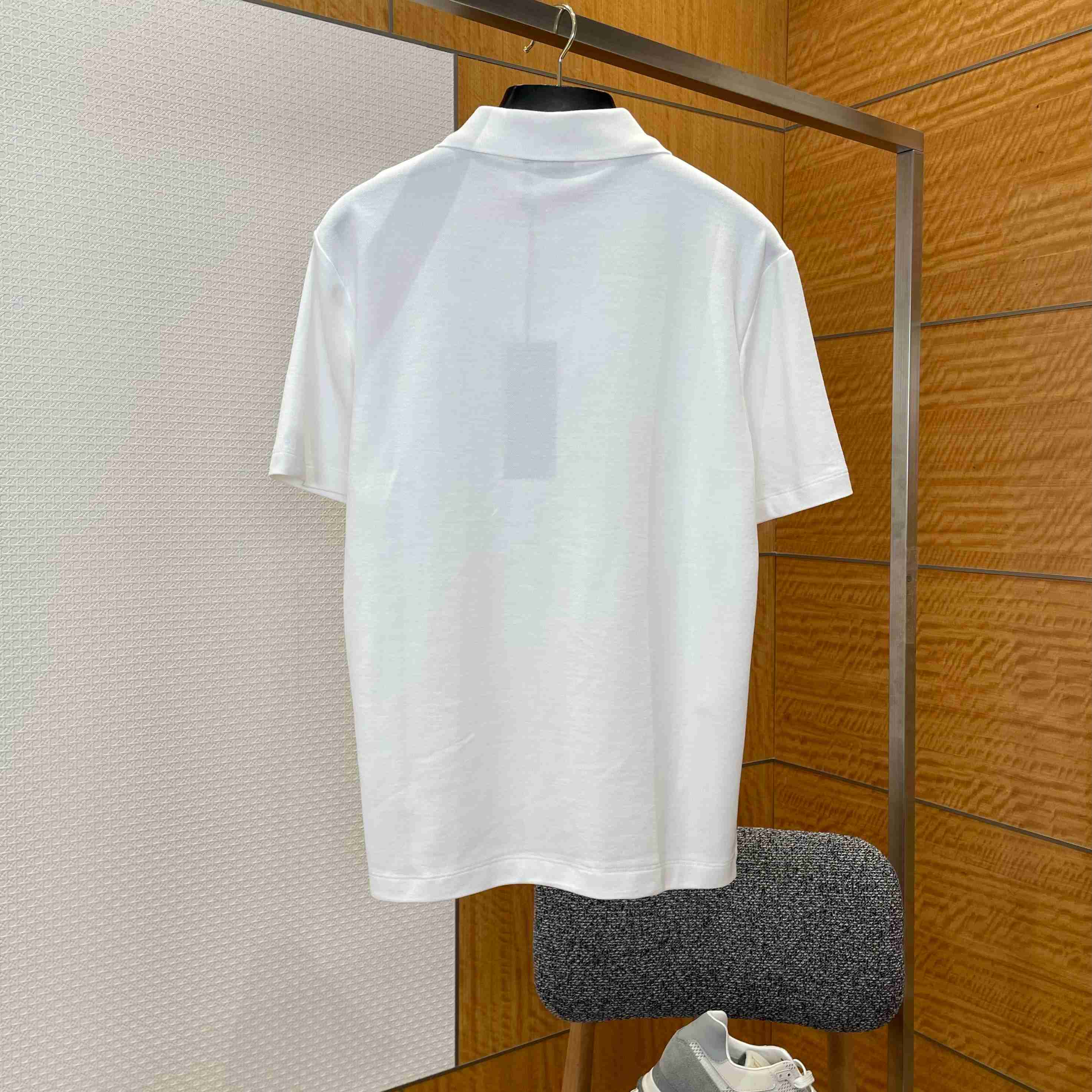 Dior Polo Shirt White Cotton Piqué - DopestKickz