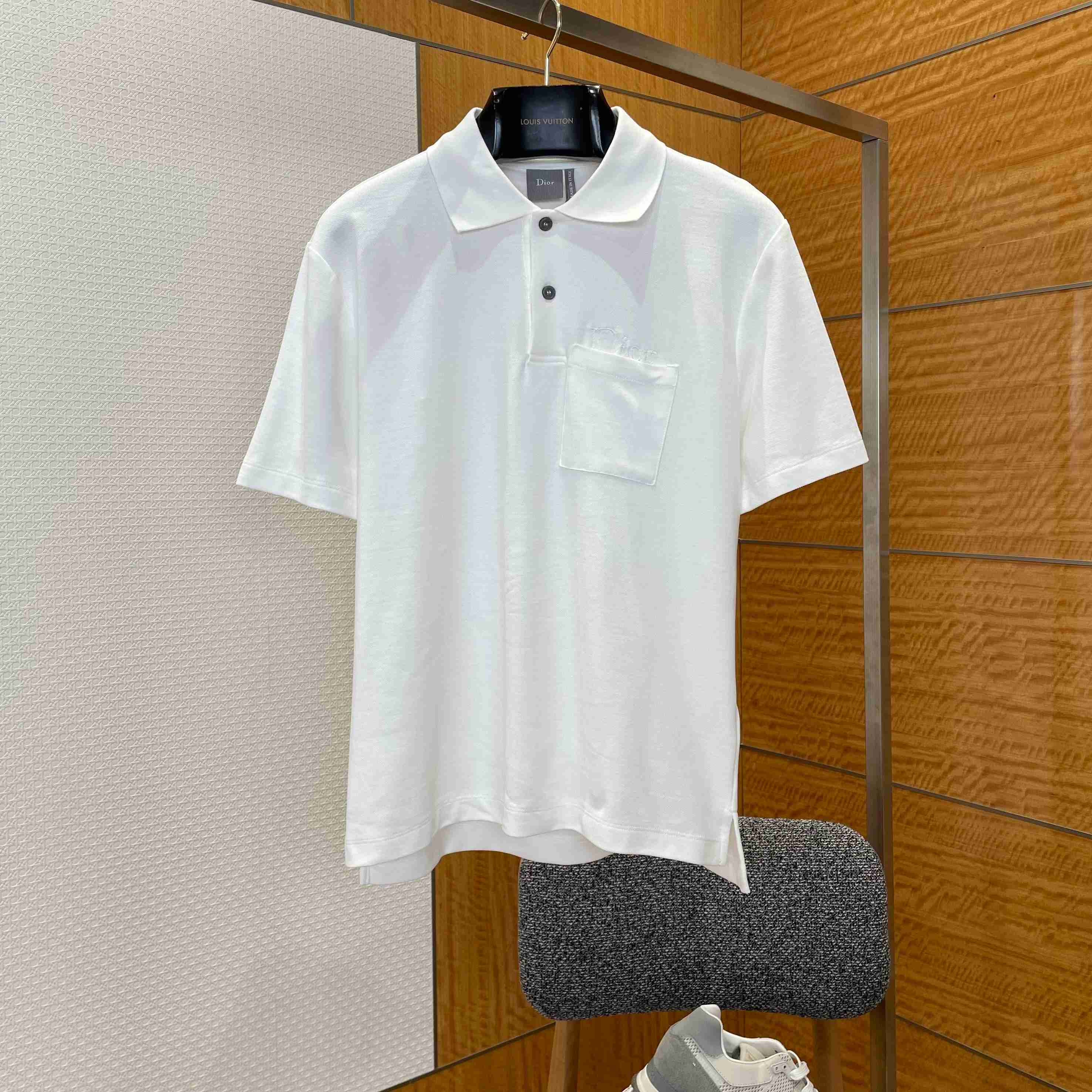 Dior Polo Shirt White Cotton Piqué - DopestKickz