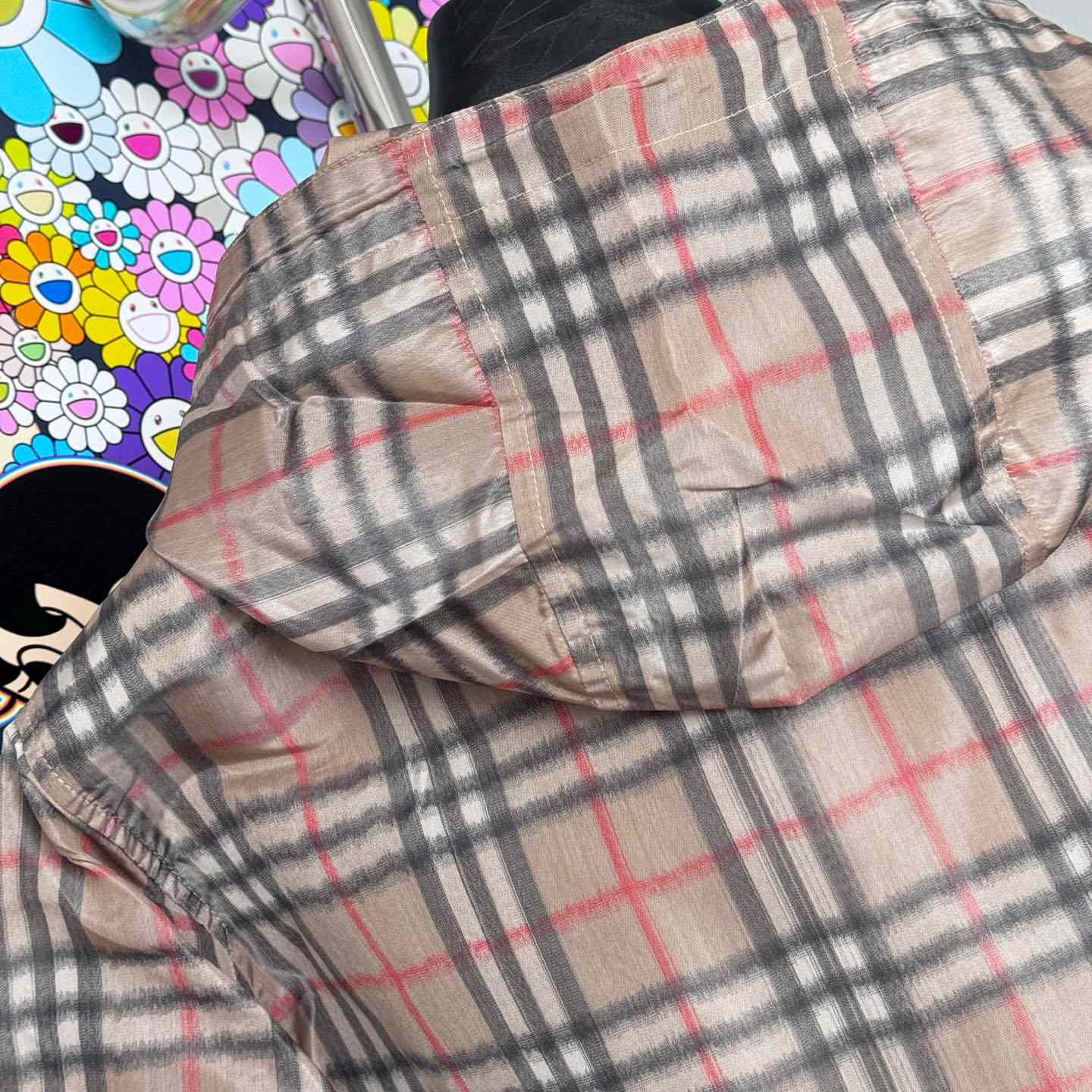 Burberry Gradient Check Hooded Jacket - DopestKickz