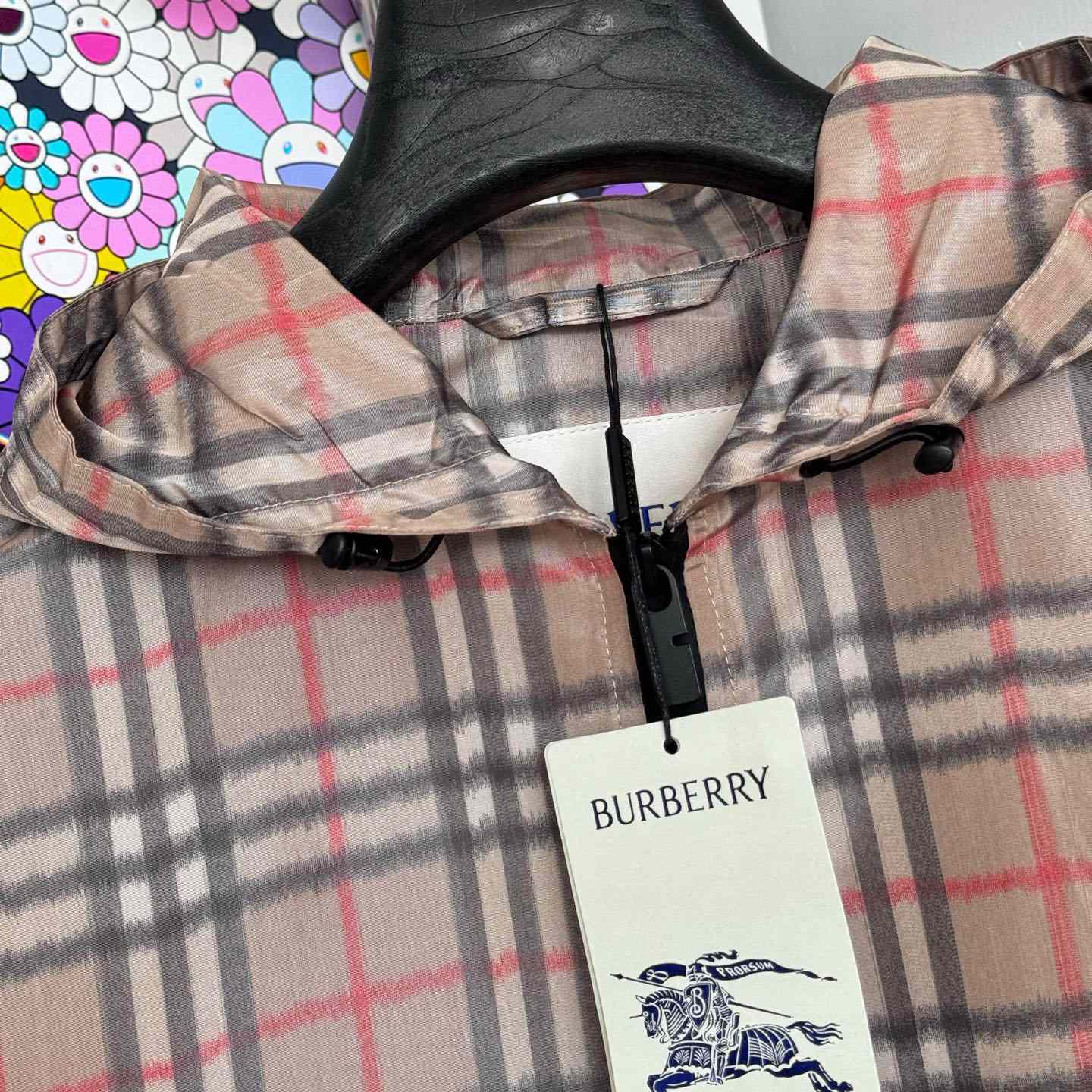 Burberry Gradient Check Hooded Jacket - DopestKickz