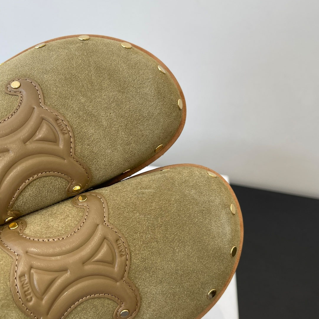 CELINE PITEA CLOG IN Suede Calfskin - DopestKickz