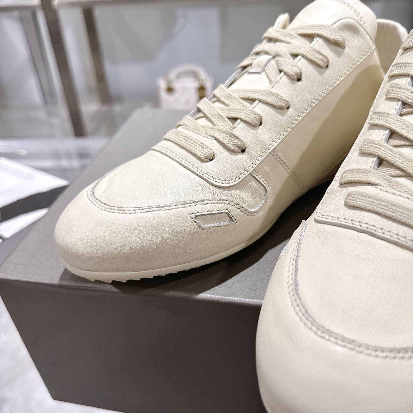 Rick Owens Off-White Temple Minimal Sneakers - DopestKickz