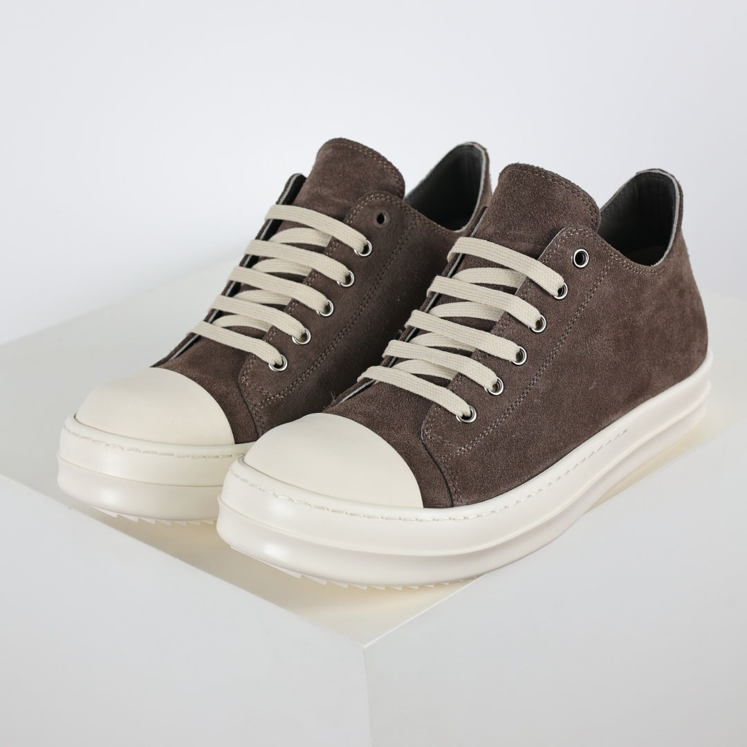 Rick Owens Ramones Suede Sneakers - DopestKickz