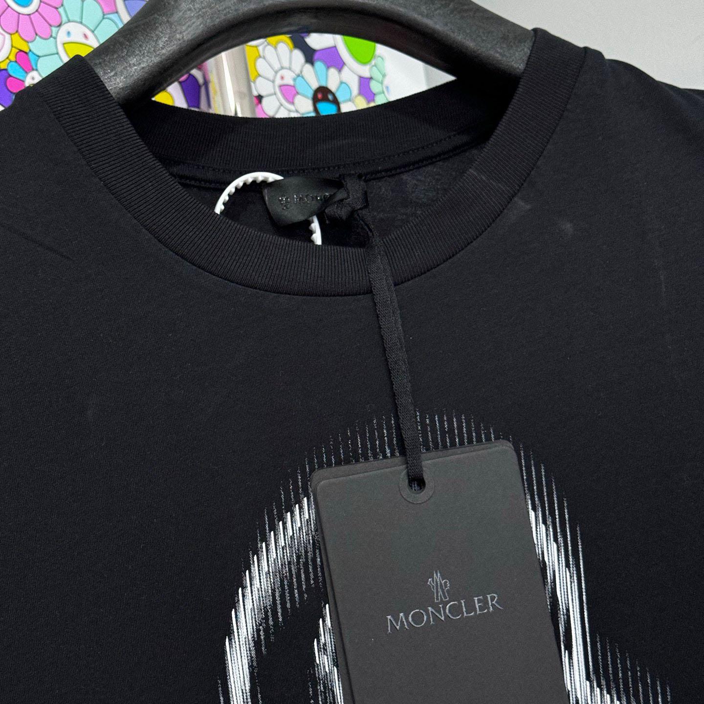 Moncler Blurred Logo Cotton T-Shirt - DopestKickz