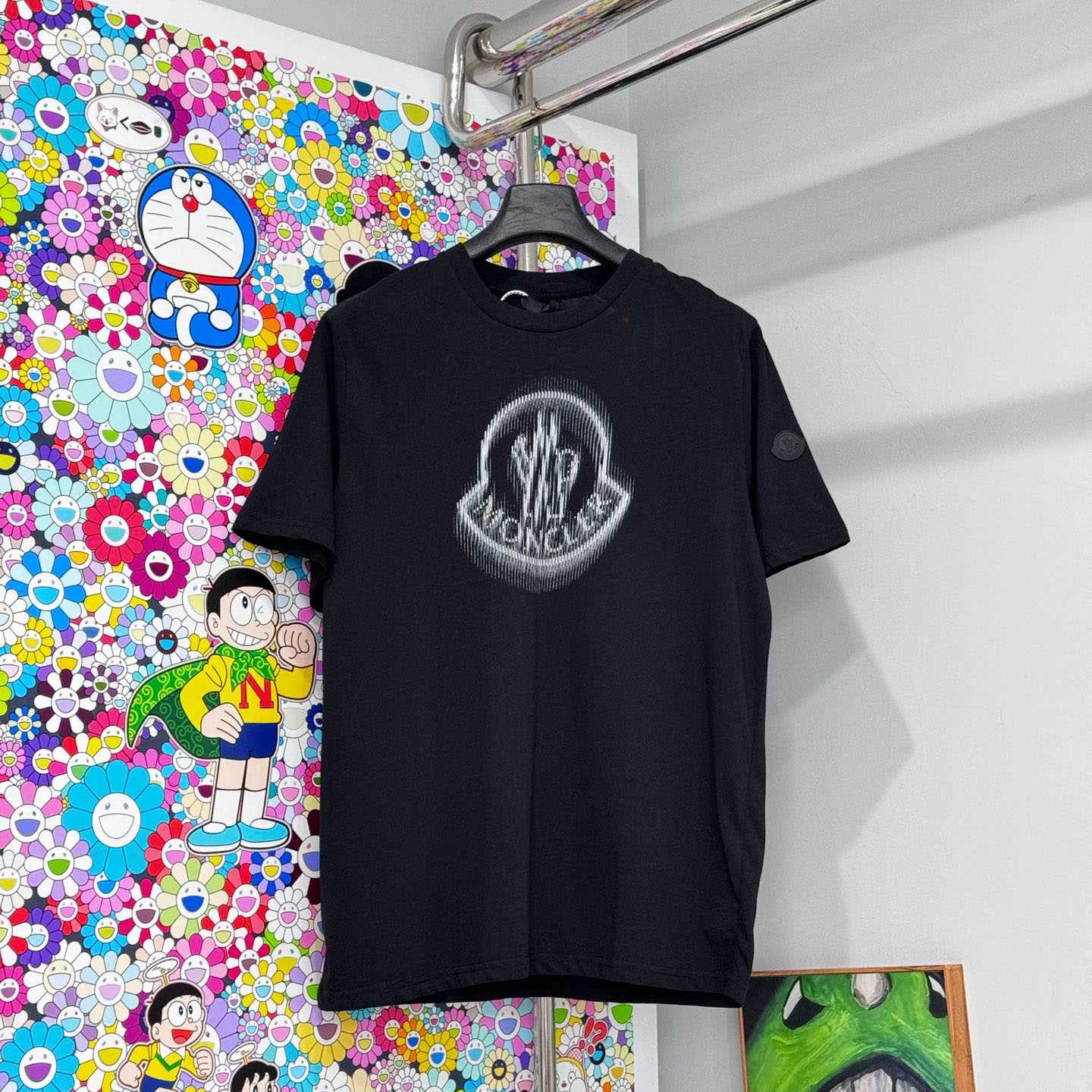 Moncler Blurred Logo Cotton T-Shirt - DopestKickz