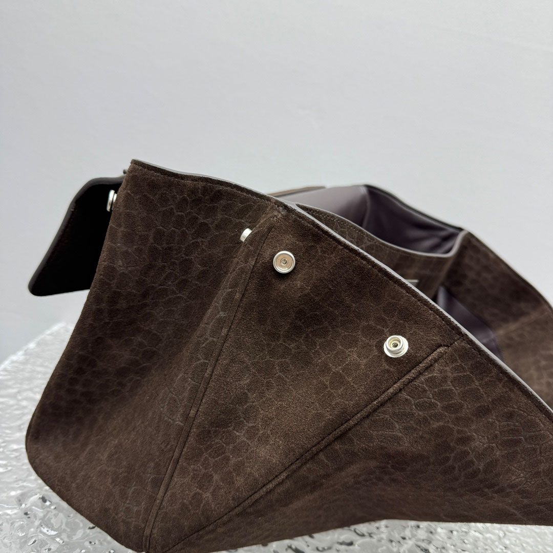 Balenciaga Rodeo Handbag Medium In Dark Brown - DopestKickz