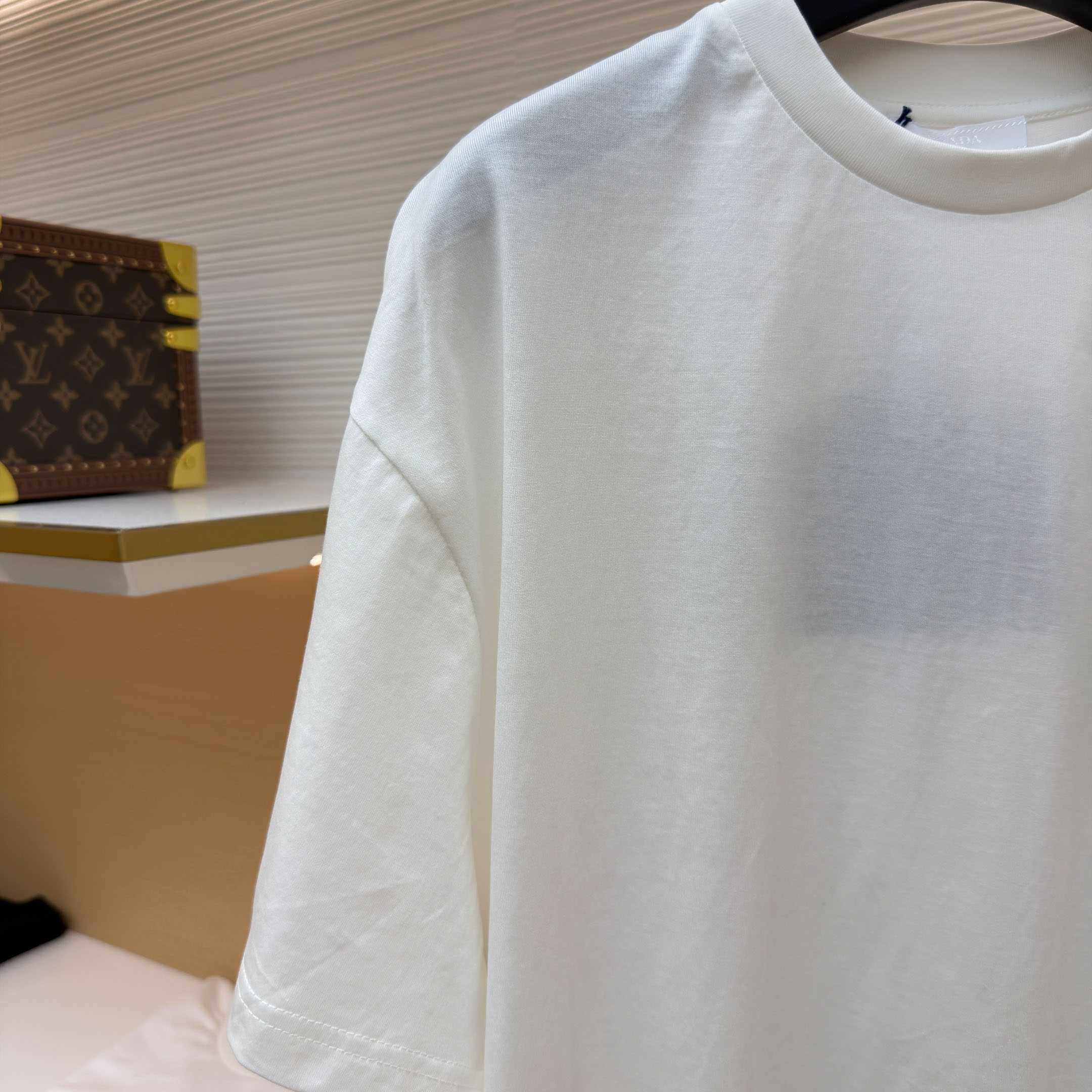 Prada Printed Cotton T-shirt - DopestKickz