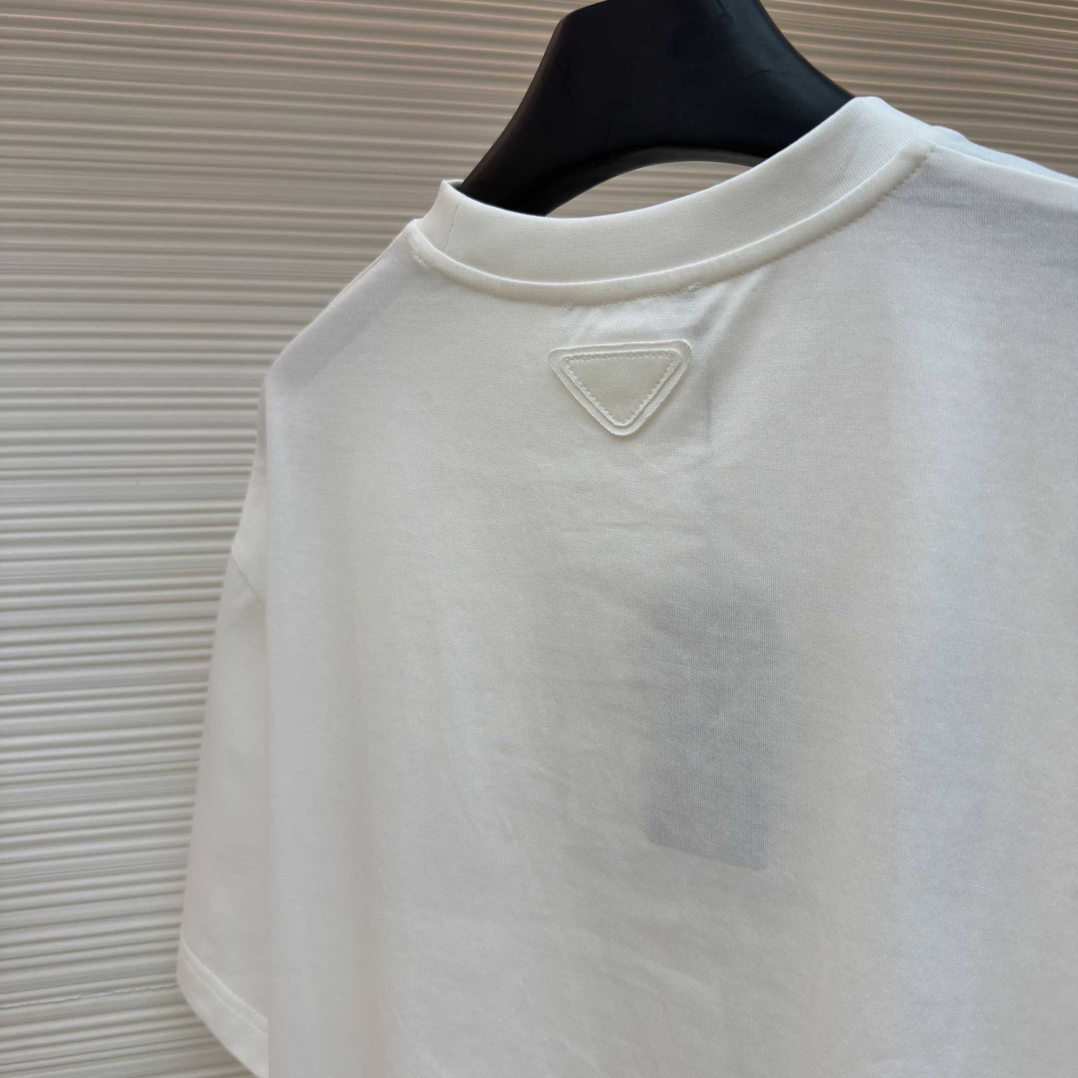 Prada Printed Cotton T-shirt - DopestKickz