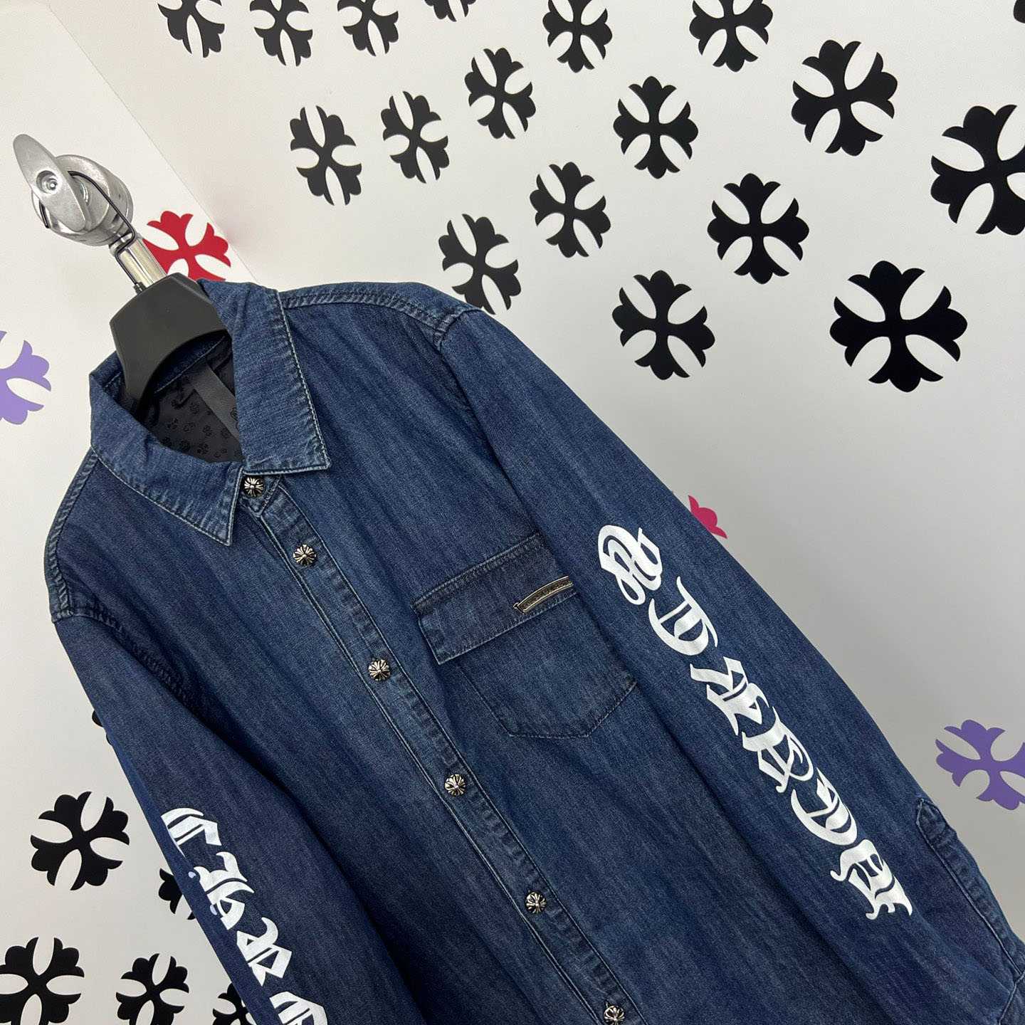 Chrome Hearts Turbo Diesel Workn Padded Shirt Jacket - DopestKickz