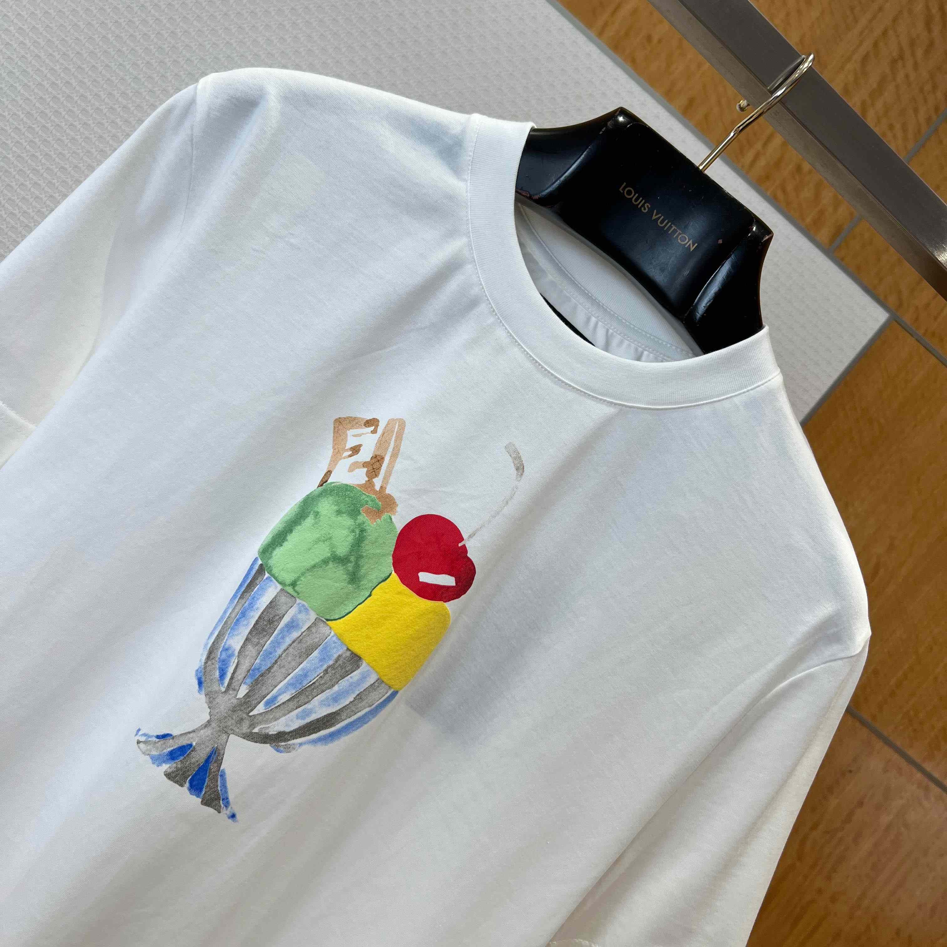 Fendi White Cotton T-shirt - DopestKickz