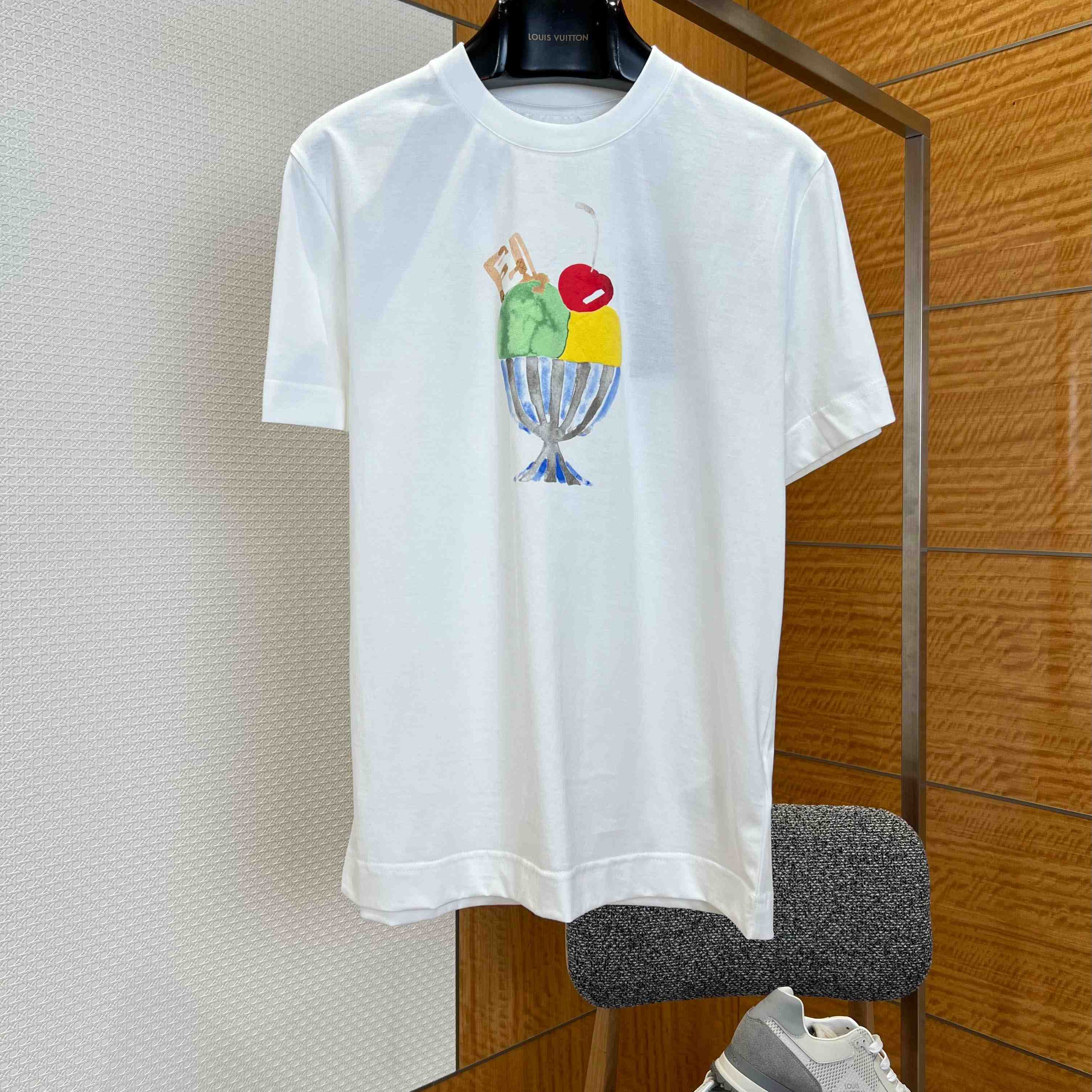 Fendi White Cotton T-shirt - DopestKickz