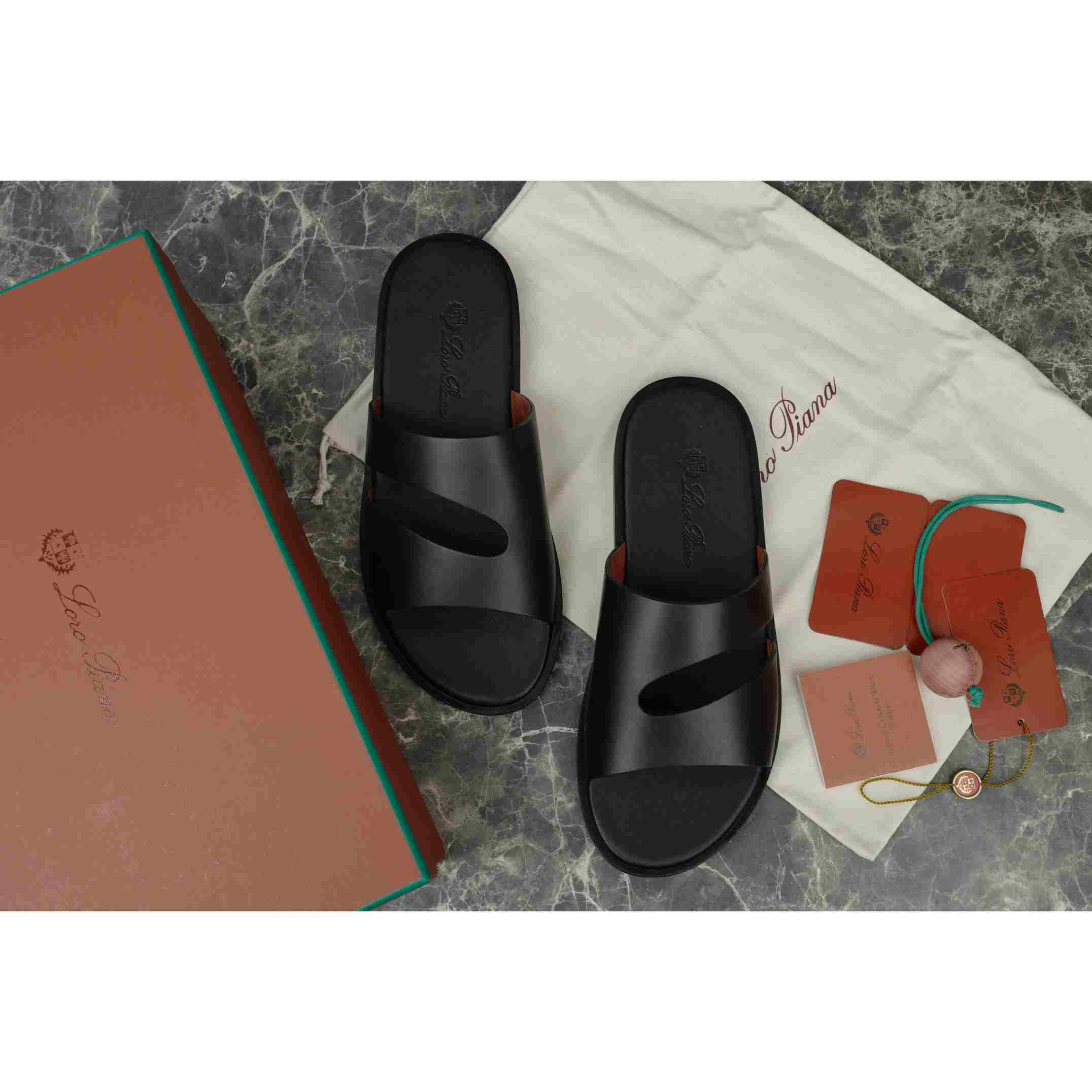 Loro Piana Pilat Plain Walk Sandal - DopestKickz