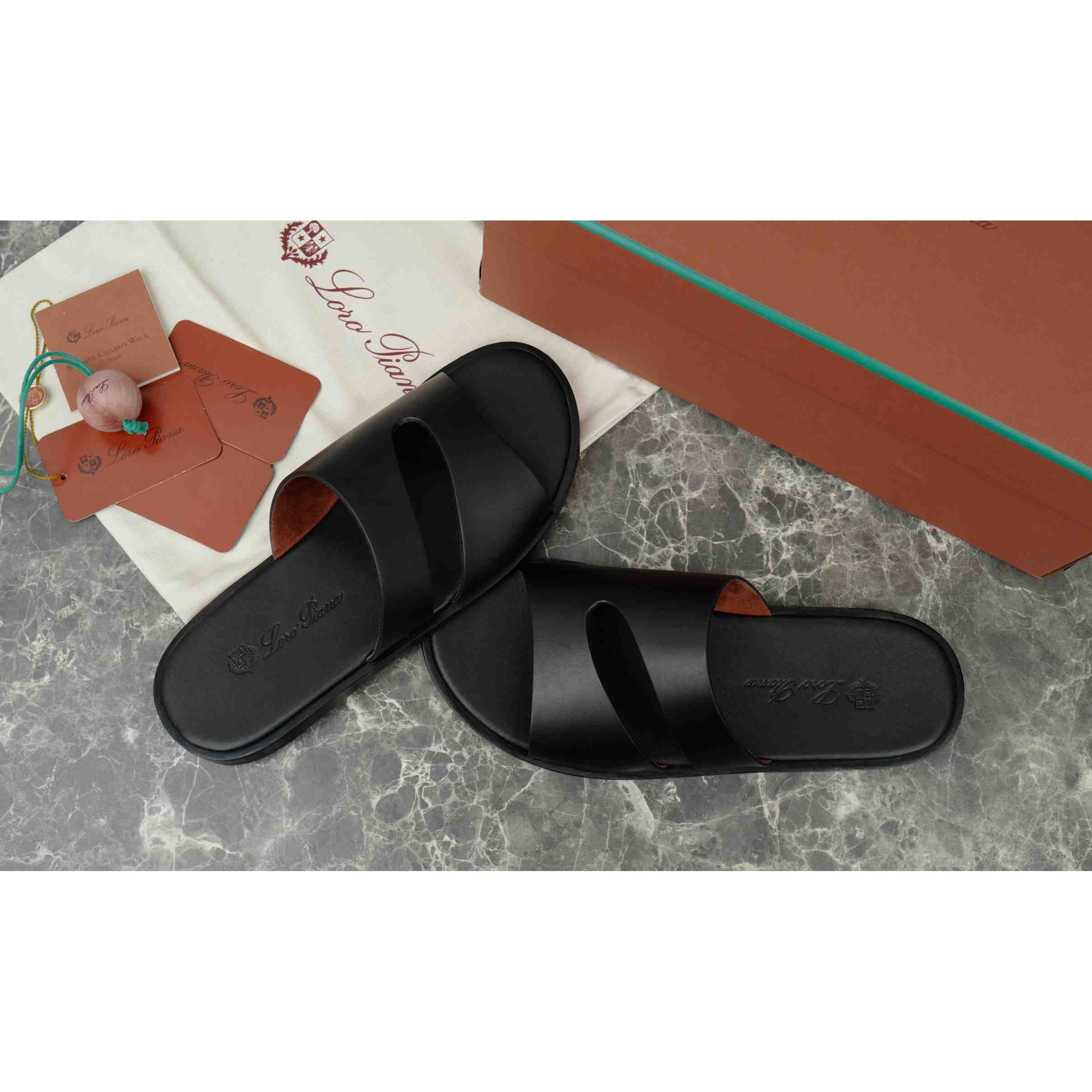 Loro Piana Pilat Plain Walk Sandal - DopestKickz