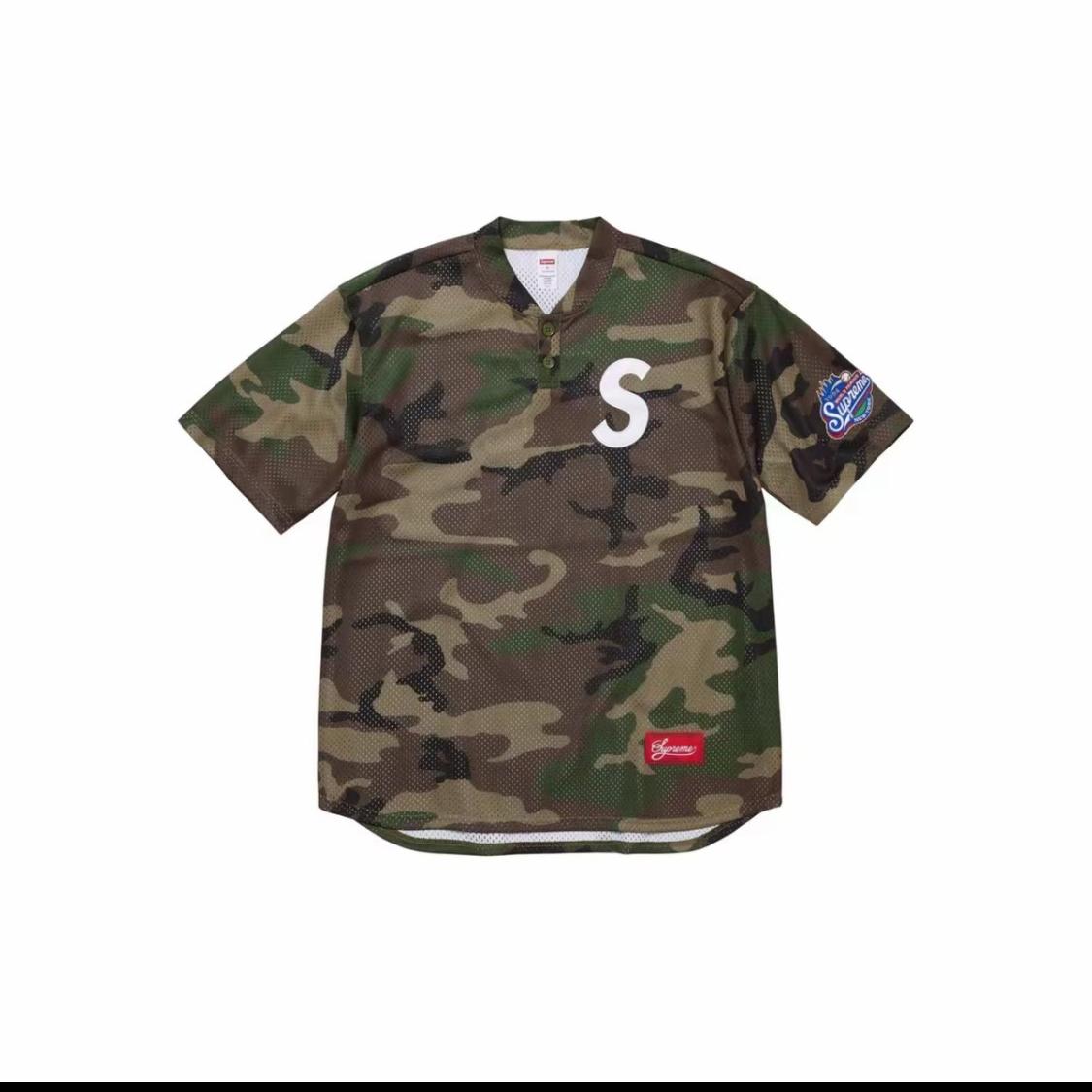 Supreme S Logo Baseball Henley - DopestKickz