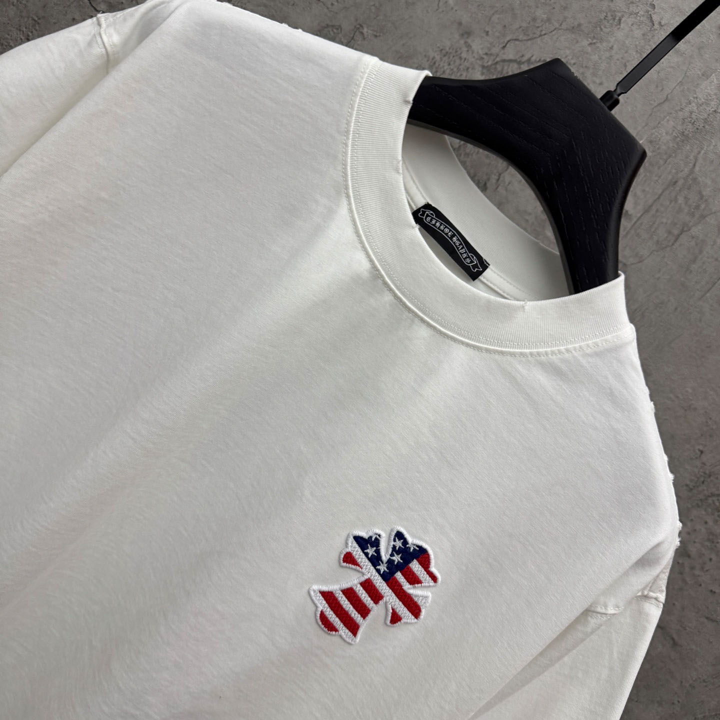 Chrome Hearts Style Cross Graphic Tee 'White' - DopestKickz