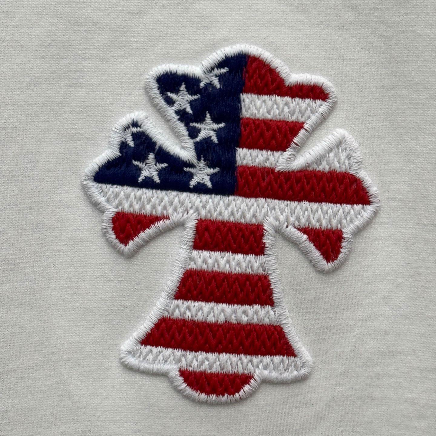 Chrome Hearts Style Cross Graphic Tee 'White' - DopestKickz