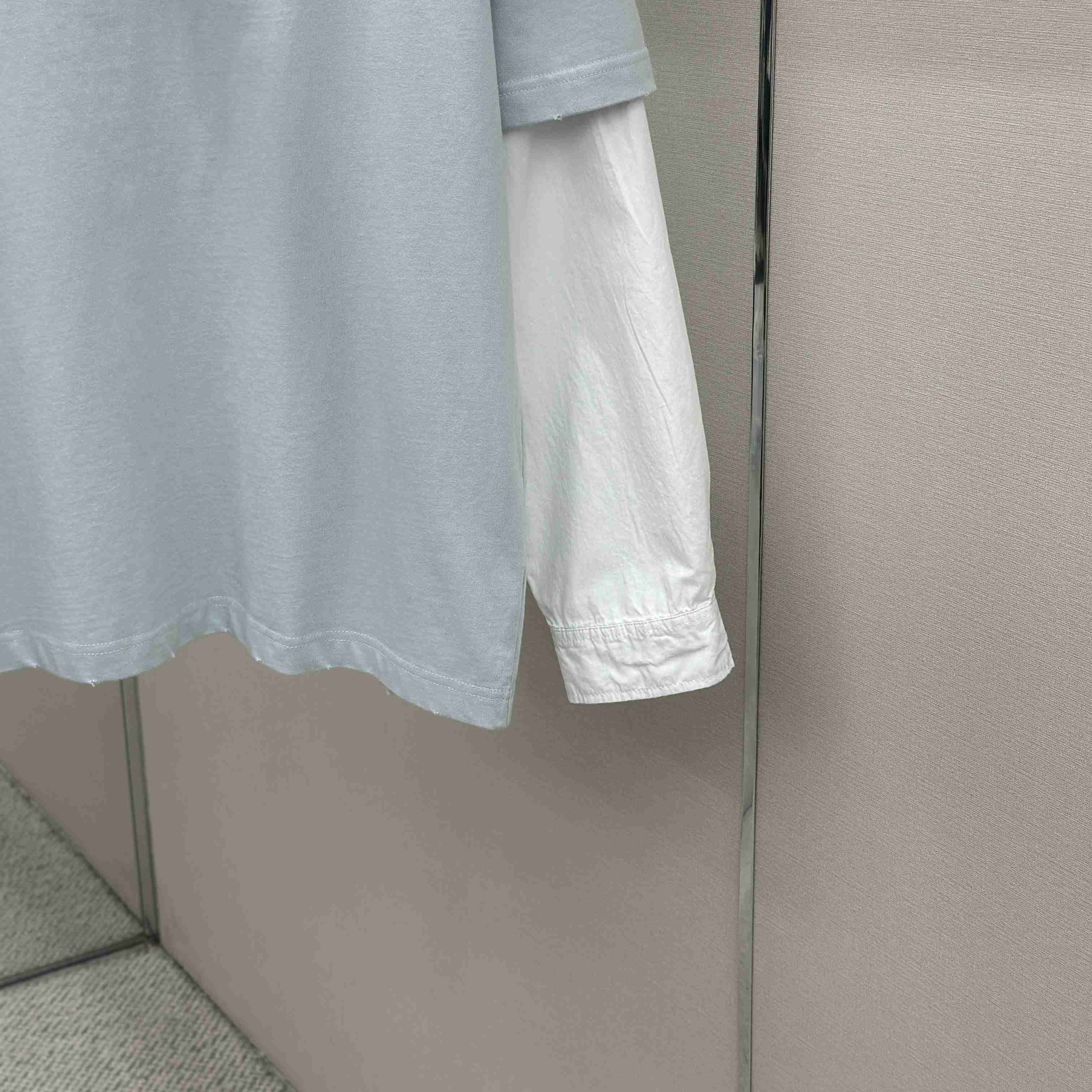 Acne Studios Layered Print T-Shirt 'Light Grey' - DopestKickz