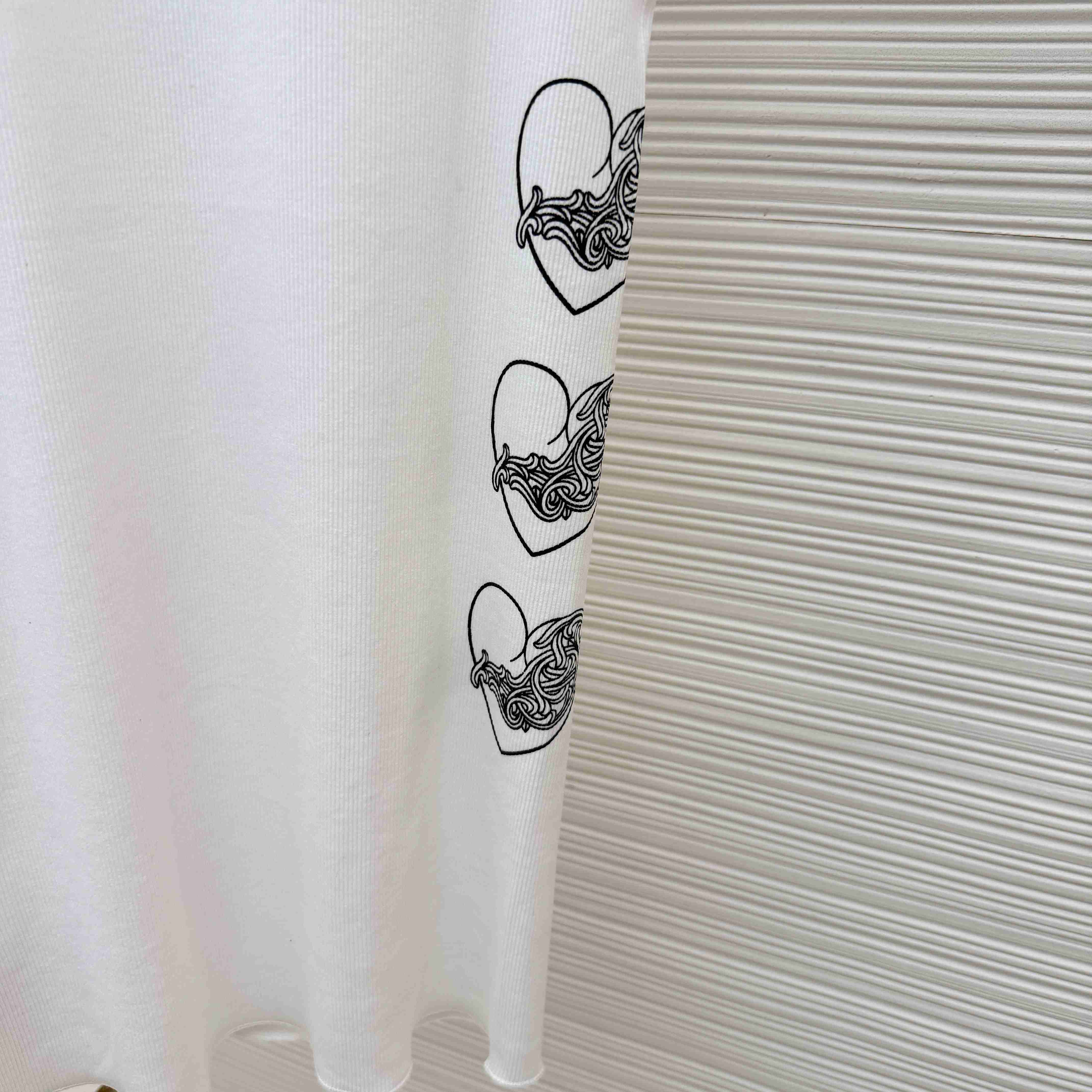Chrome Hearts 'Love You' Floral Heart White Tank Top - DopestKickz