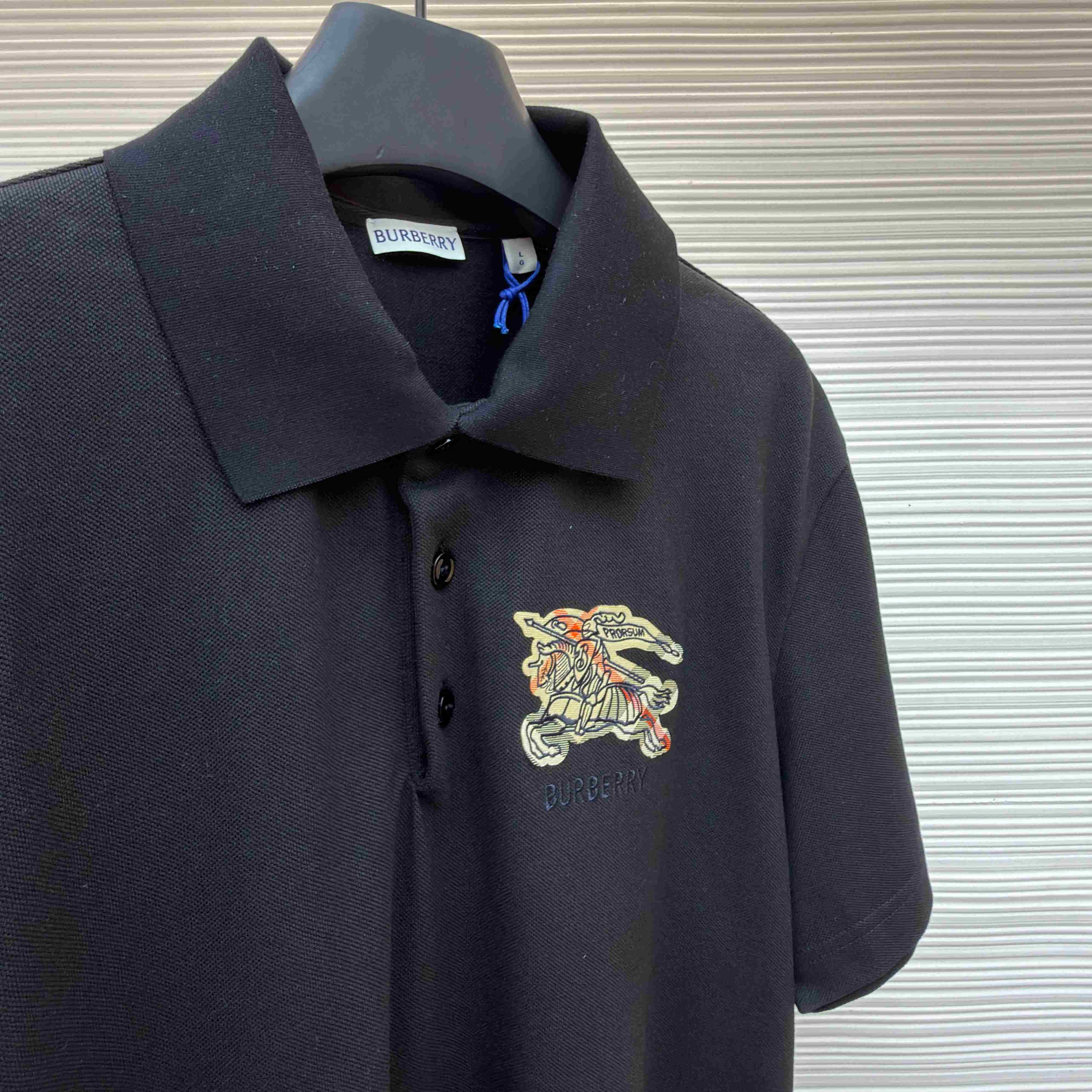 Burberry EKD Sketch Cotton Polo Shirt - DopestKickz