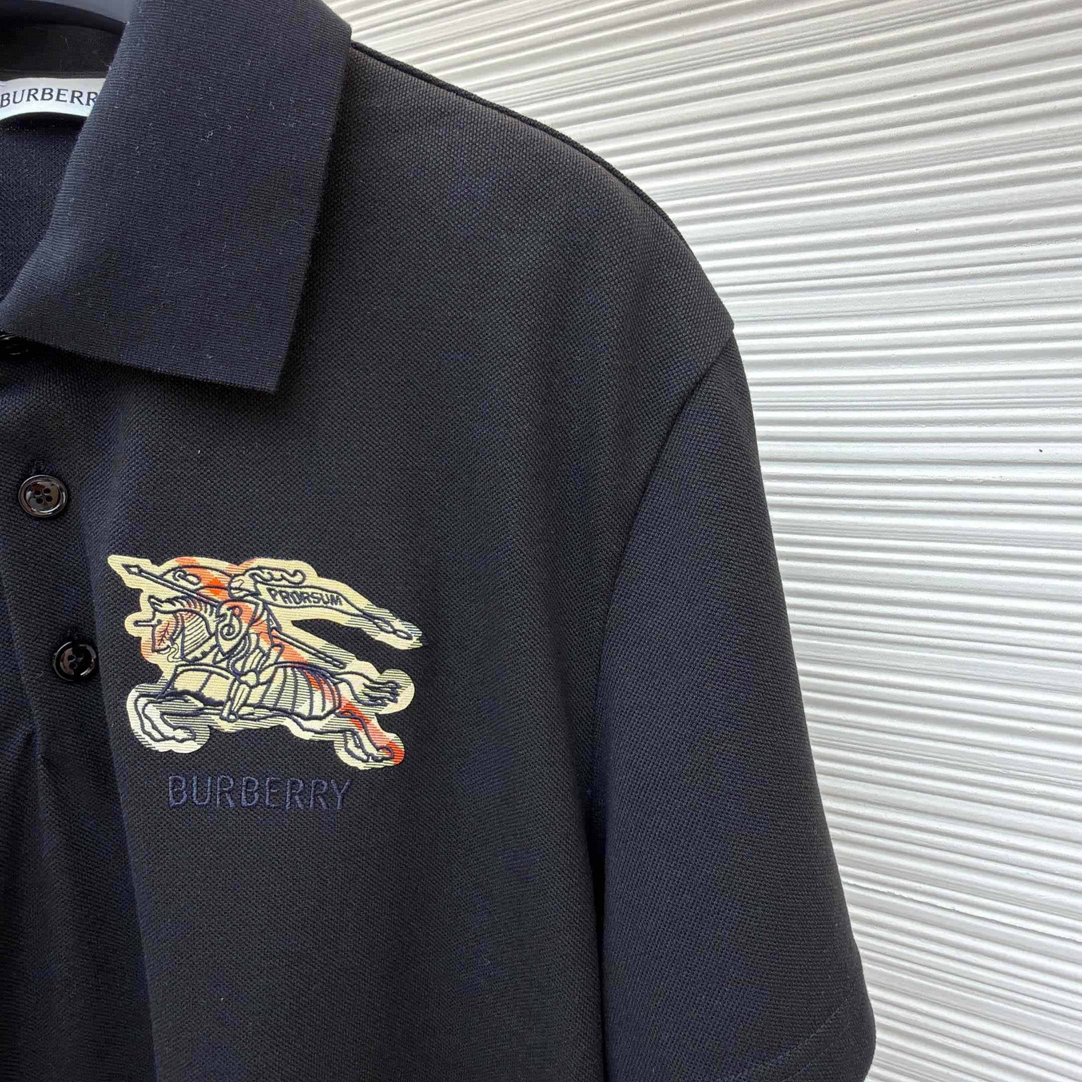 Burberry EKD Sketch Cotton Polo Shirt - DopestKickz