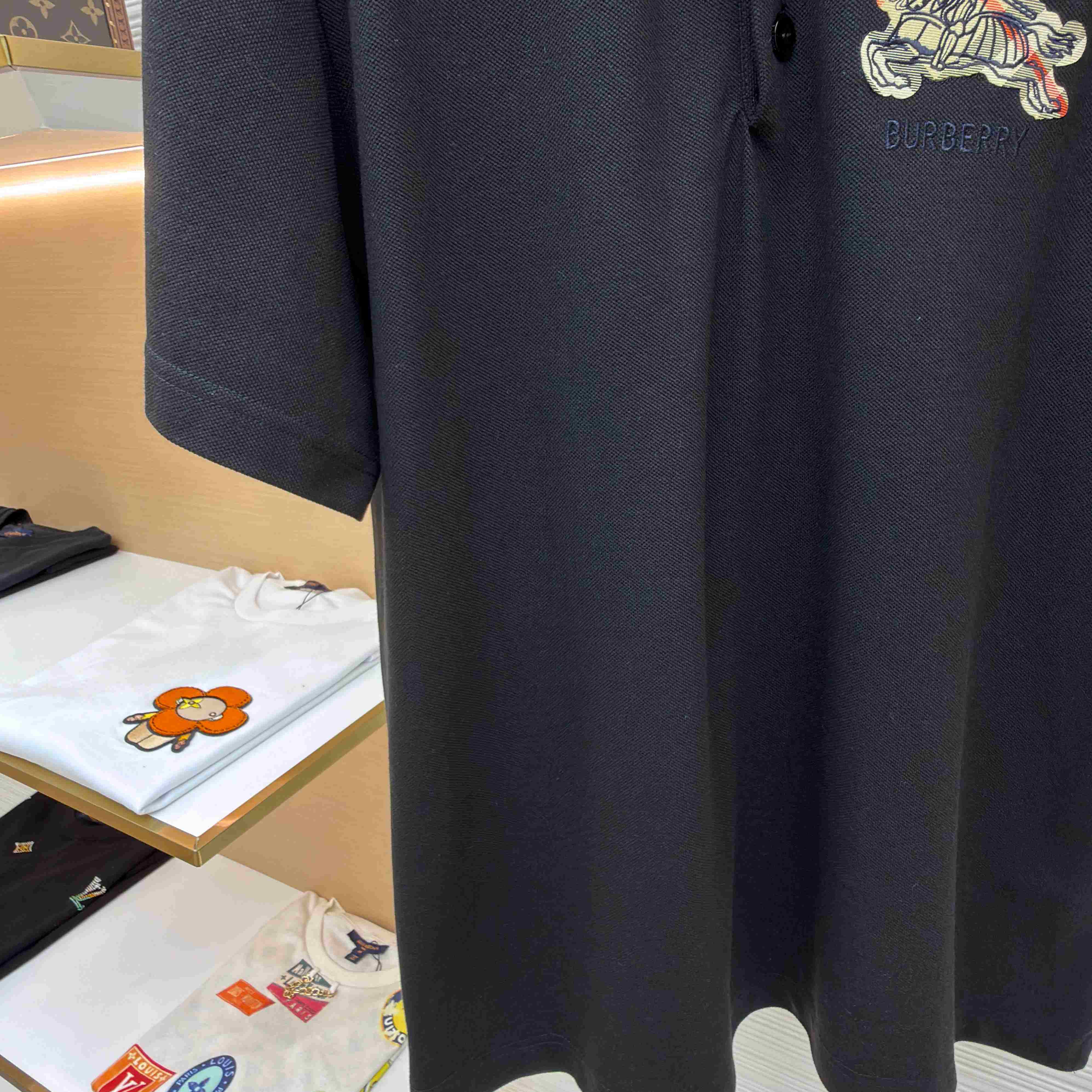 Burberry EKD Sketch Cotton Polo Shirt - DopestKickz