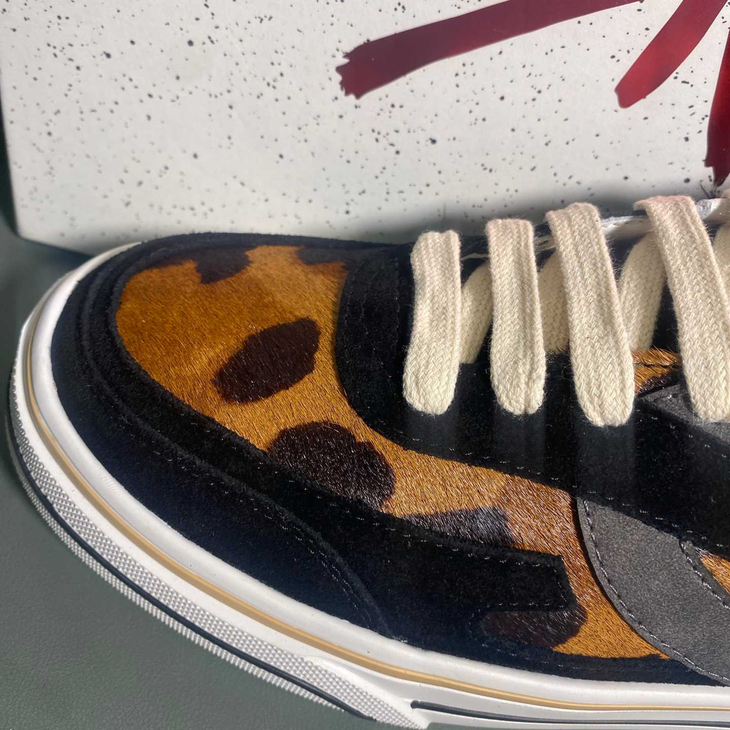 Dolce & Gabbana Leo-Print Pony DG Sailing Sneakers - DopestKickz