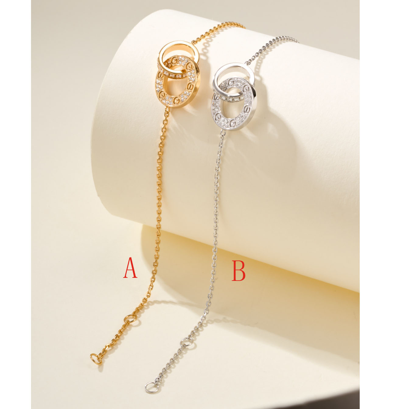 Cartier LOVE Bracelet, On Chain, Paved - DopestKickz