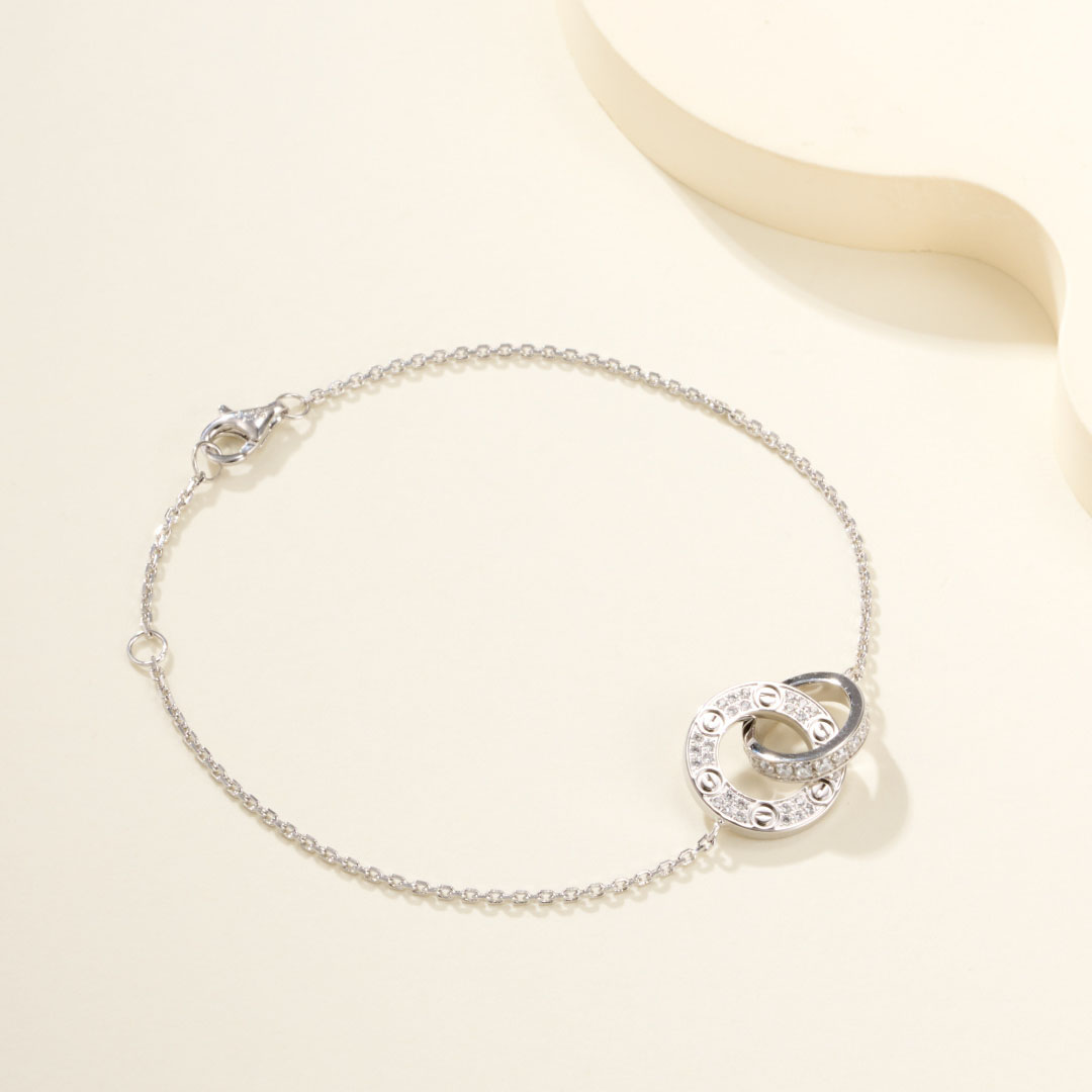 Cartier LOVE Bracelet, On Chain, Paved - DopestKickz