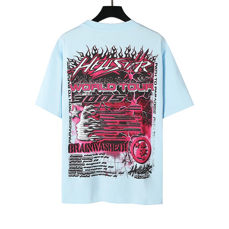 Hellstar Neuron T-Shirt 'Light Blue' - DopestKickz