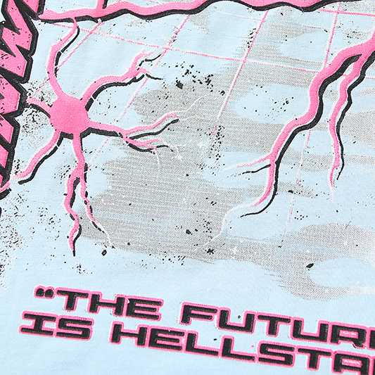 Hellstar Neuron T-Shirt 'Light Blue' - DopestKickz