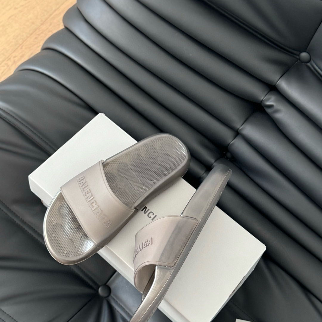 Balenciaga Pool Transparent Slide Sandal - DopestKickz