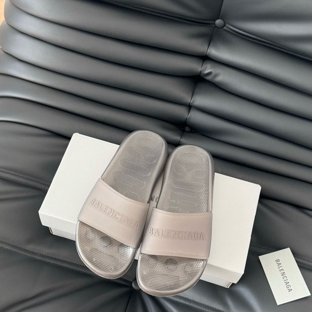 Balenciaga Pool Transparent Slide Sandal - DopestKickz