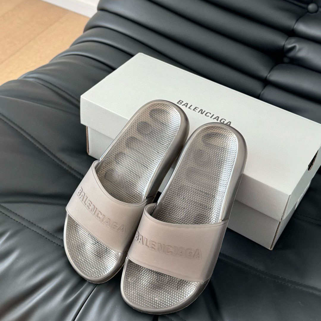 Balenciaga Pool Transparent Slide Sandal - DopestKickz