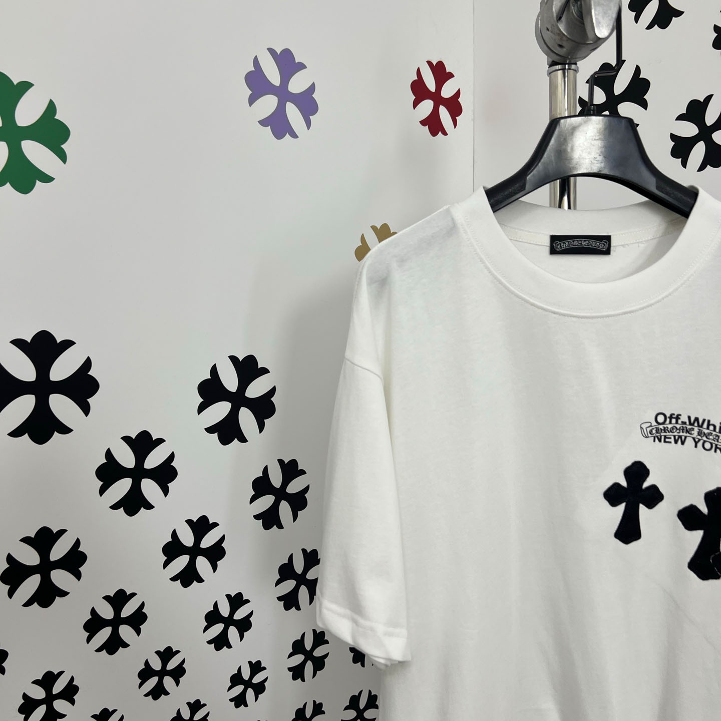 Chrome Hearts X Off-White  New York Tee  'White' - DopestKickz