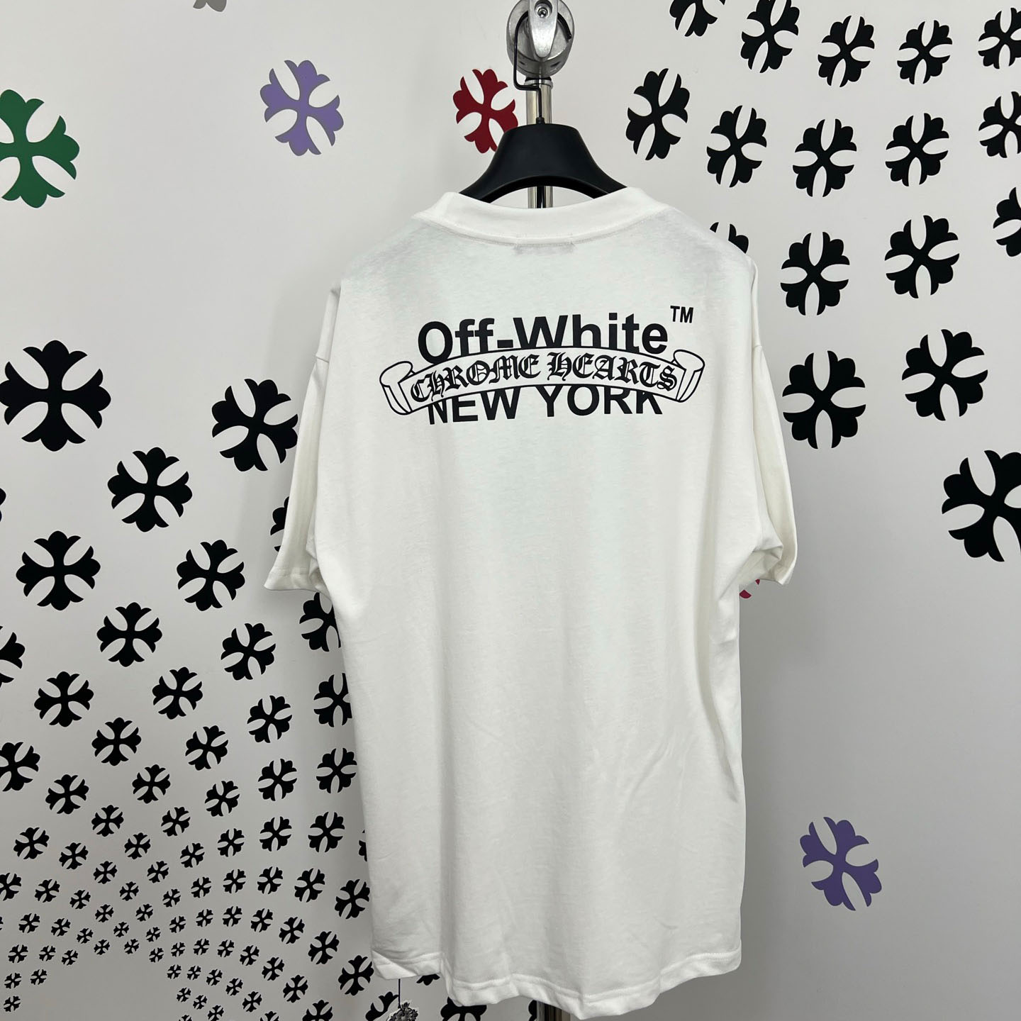Chrome Hearts X Off-White  New York Tee  'White' - DopestKickz