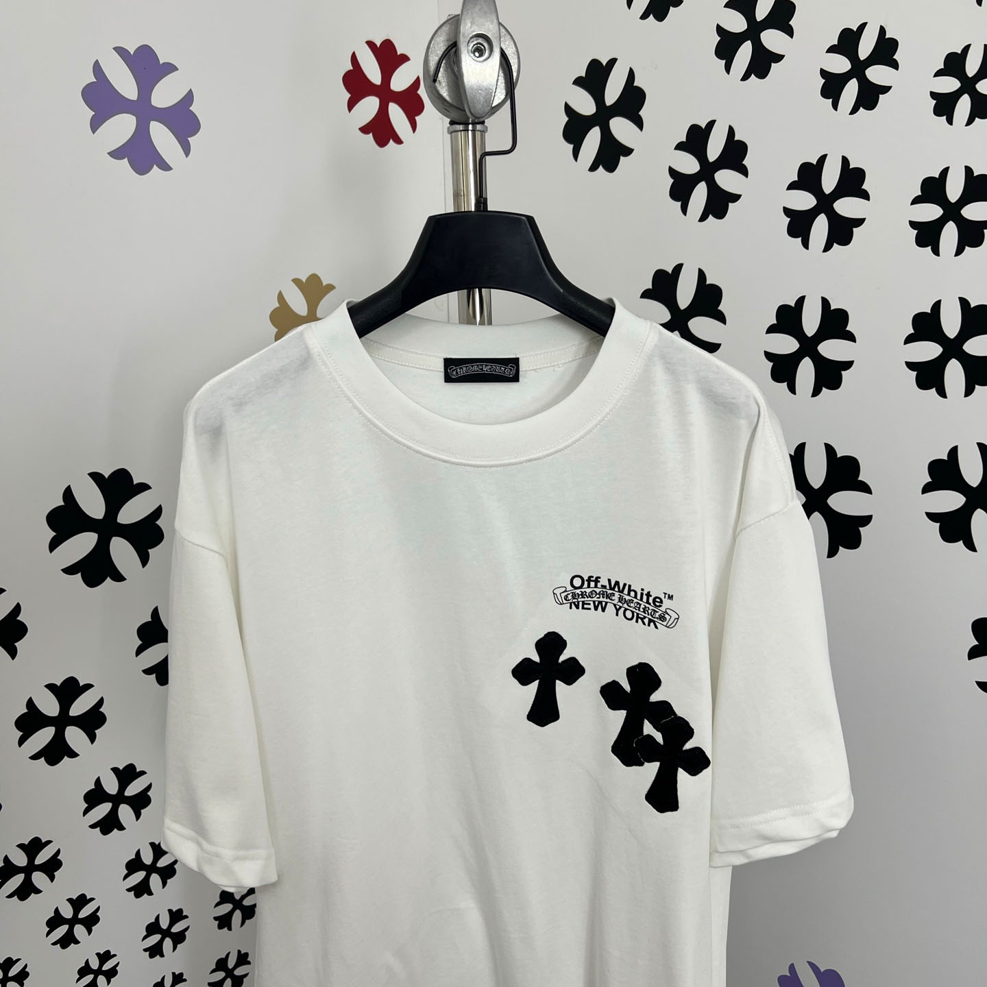 Chrome Hearts X Off-White  New York Tee  'White' - DopestKickz