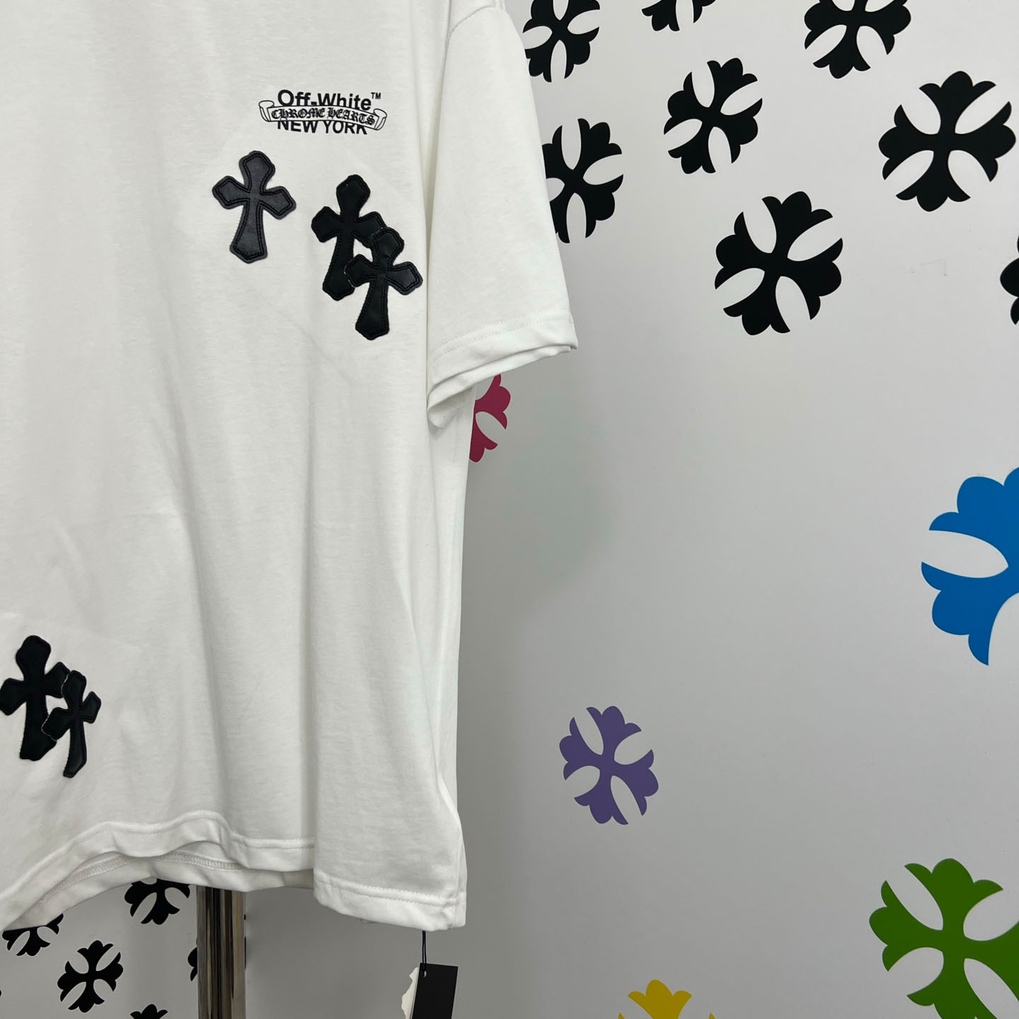 Chrome Hearts X Off-White  New York Tee  'White' - DopestKickz