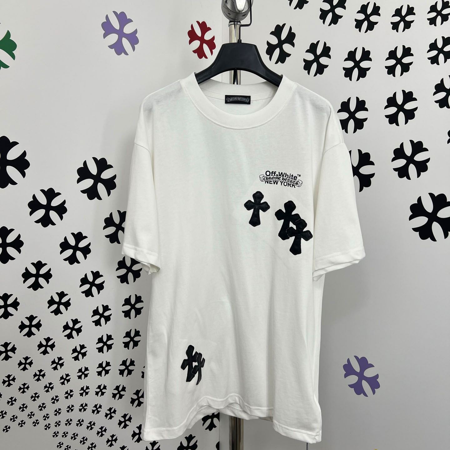 Chrome Hearts X Off-White  New York Tee  'White' - DopestKickz