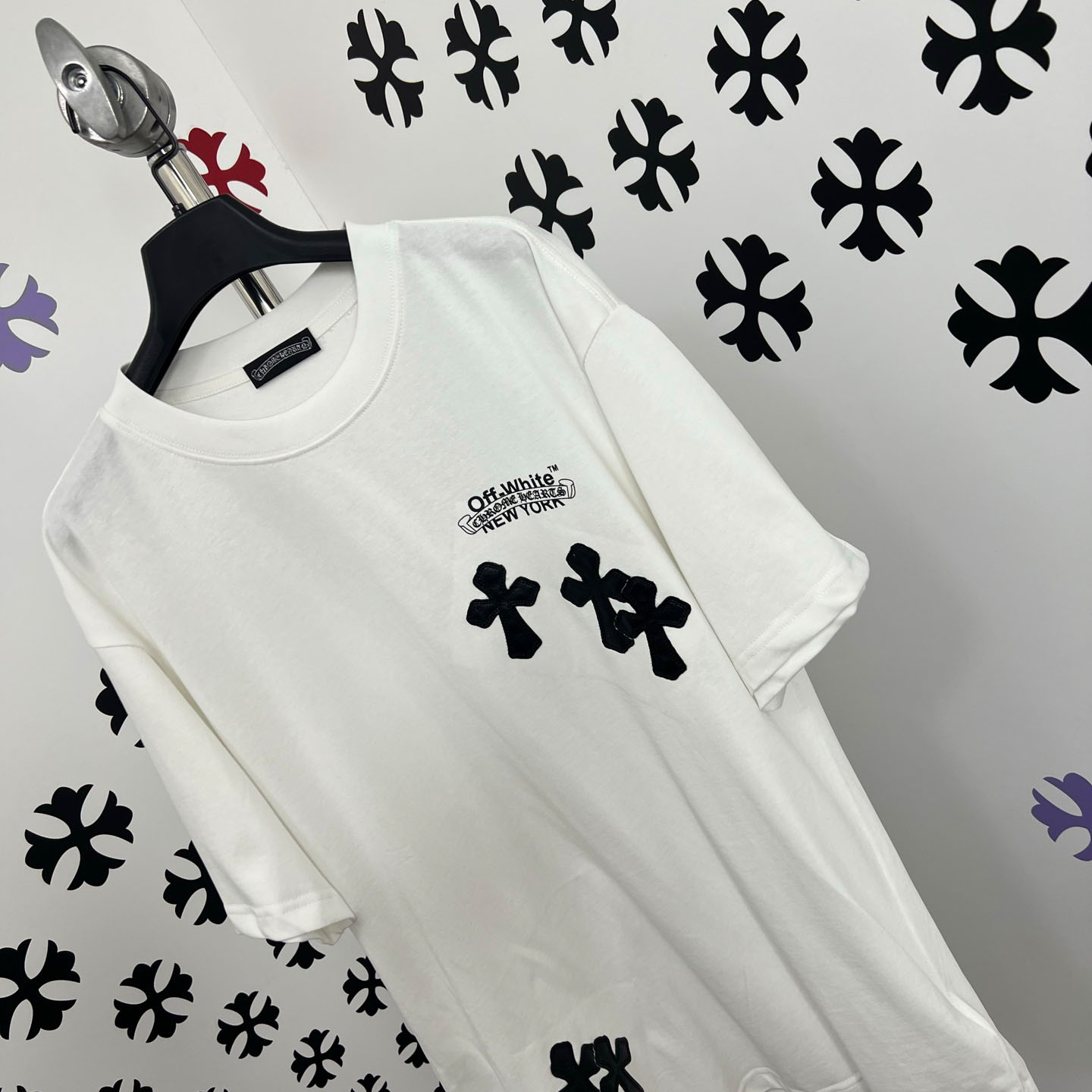 Chrome Hearts X Off-White  New York Tee  'White' - DopestKickz