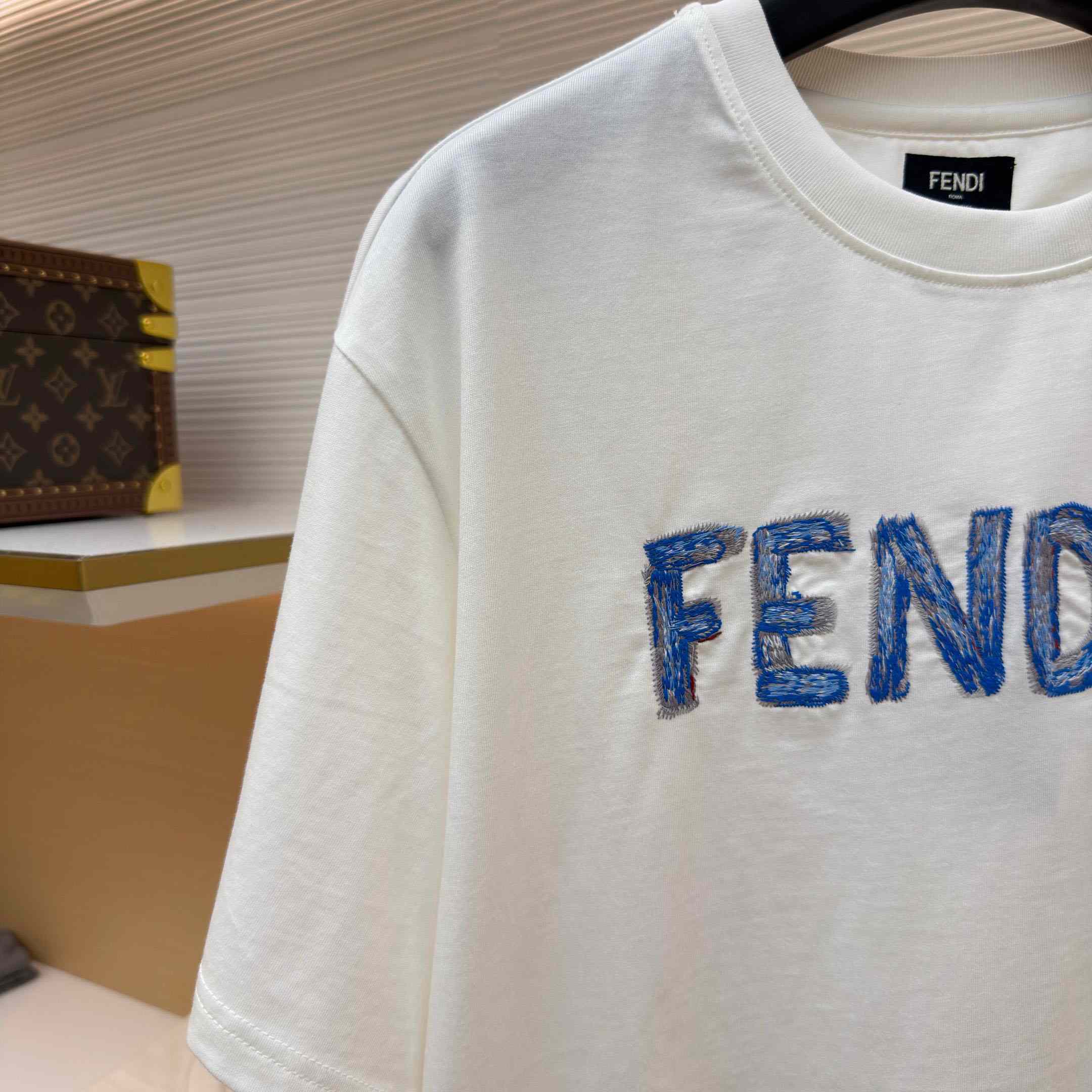 Fendi Lunar New Year White Cotton T-shirt - DopestKickz