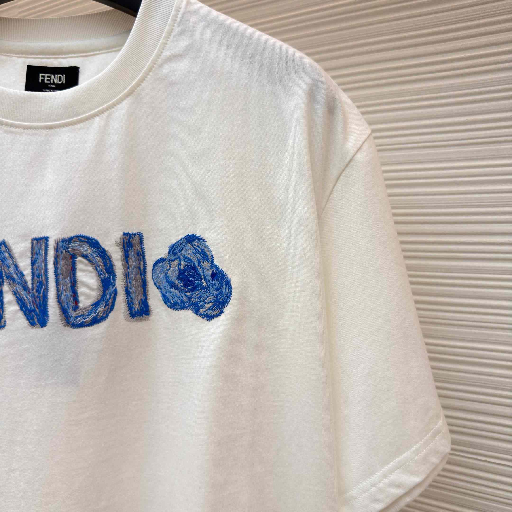 Fendi Lunar New Year White Cotton T-shirt - DopestKickz