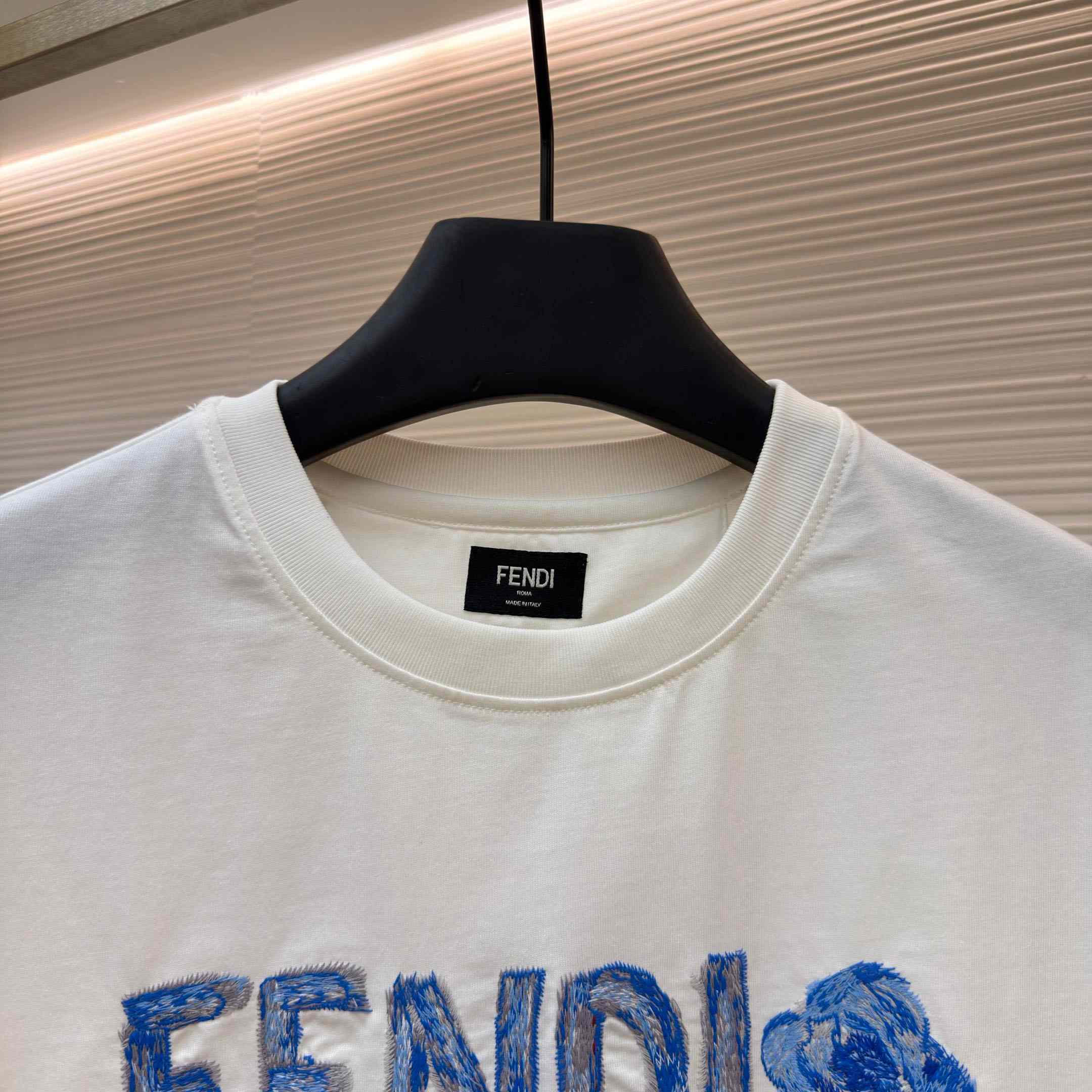 Fendi Lunar New Year White Cotton T-shirt - DopestKickz