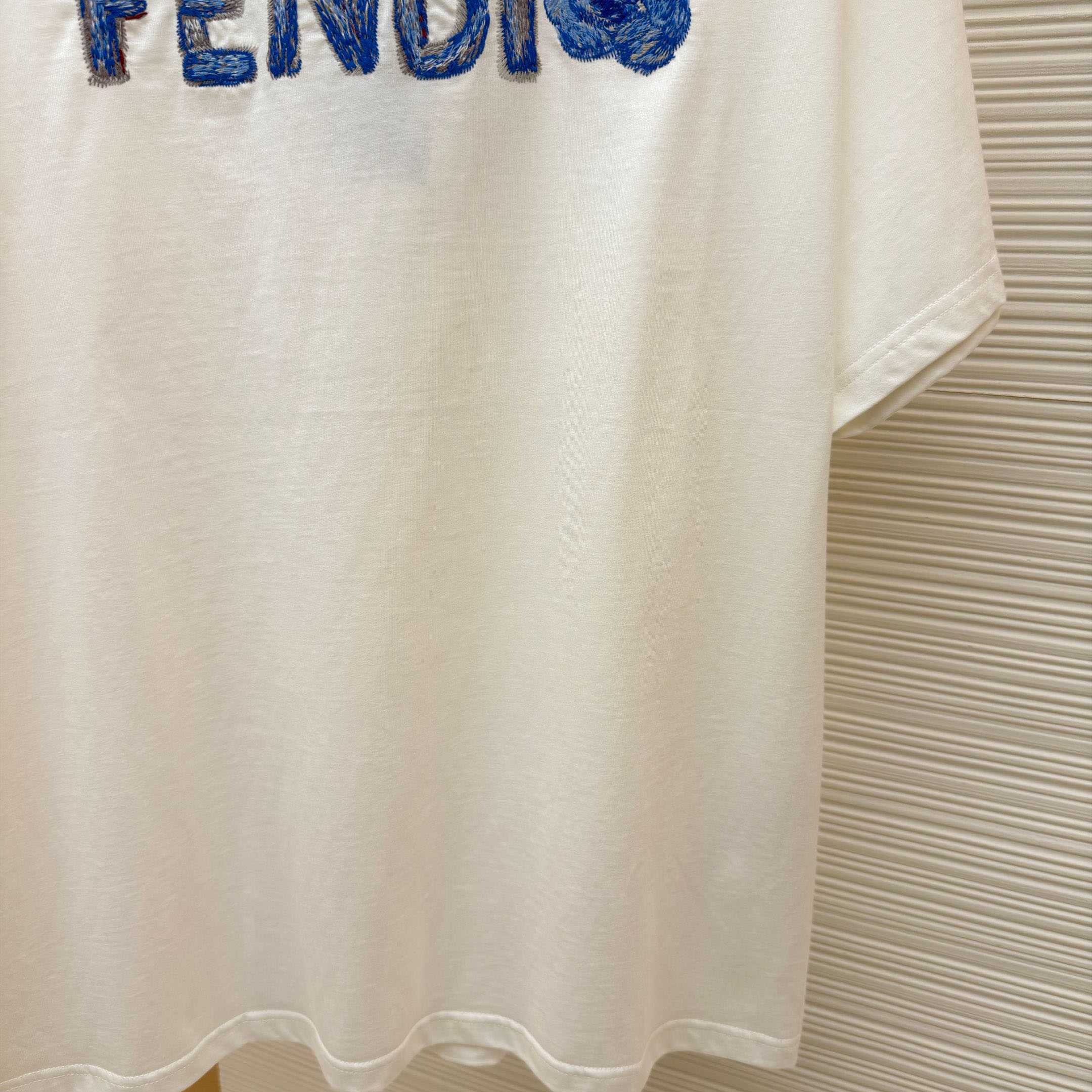 Fendi Lunar New Year White Cotton T-shirt - DopestKickz